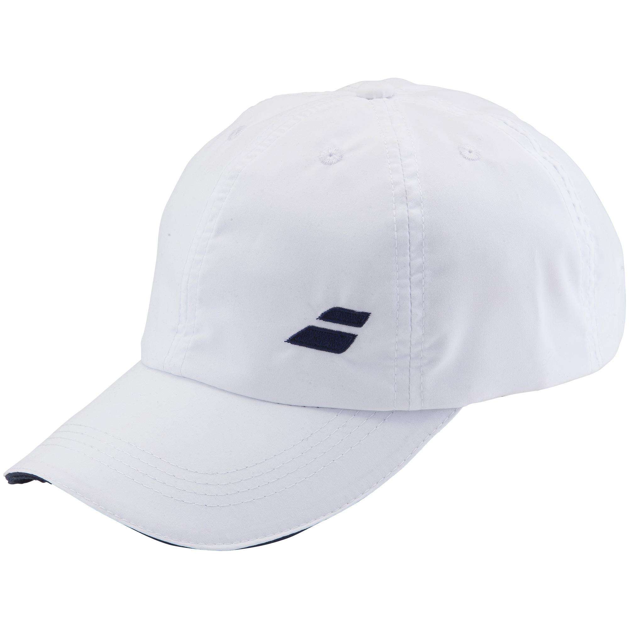  Babolat Junior Basic Logo Cap White Navy Blue 