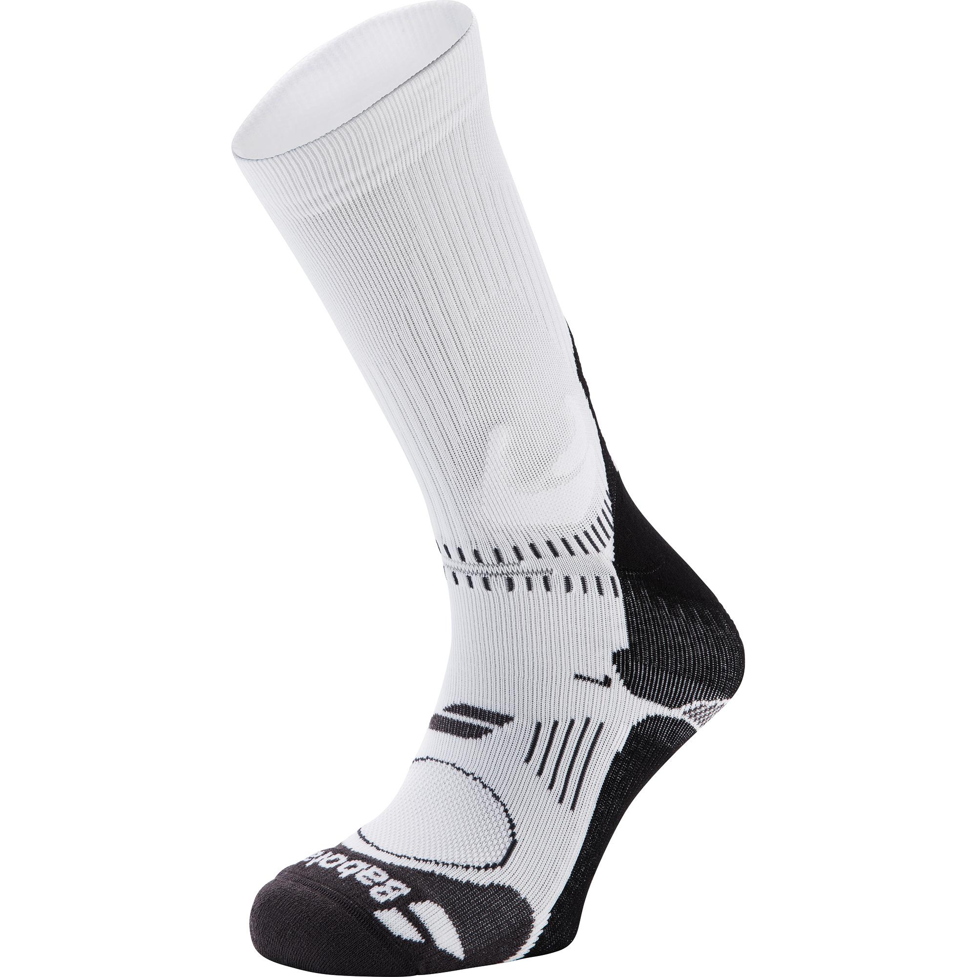 Babolat Mens Pro 360 Crew Socks (1 Pair) - White/Black - Tennisnuts.com
