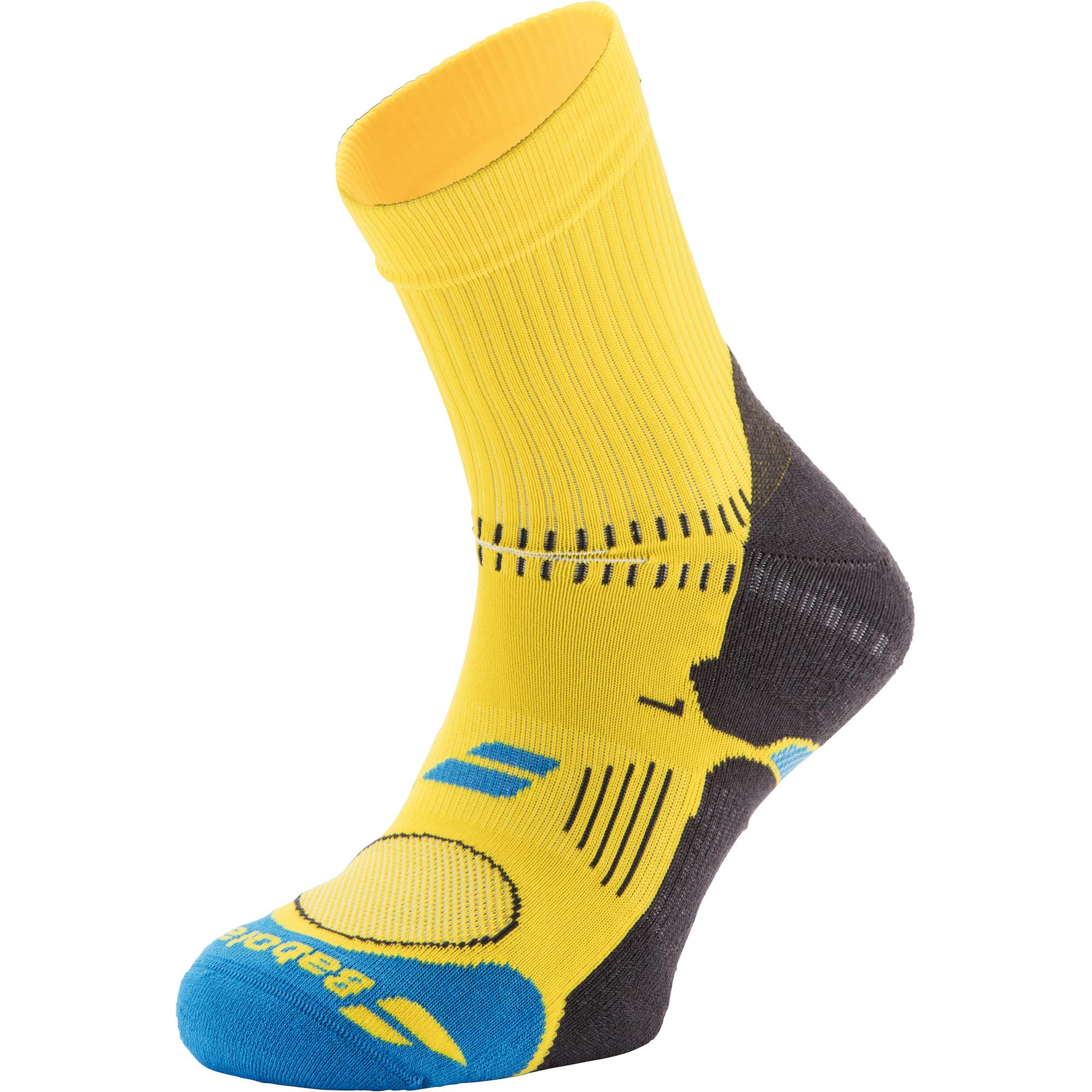 Babolat Mens Pro 360 Tennis Socks (1 Pair) Aero Yellow/Blue
