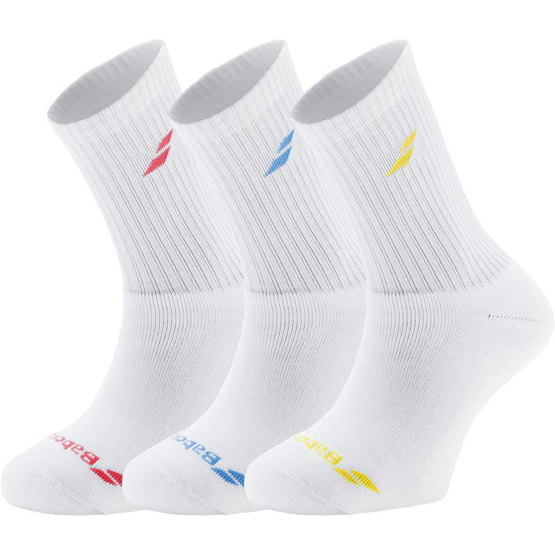 Babolat Sports Socks 3 Pair Pack White
