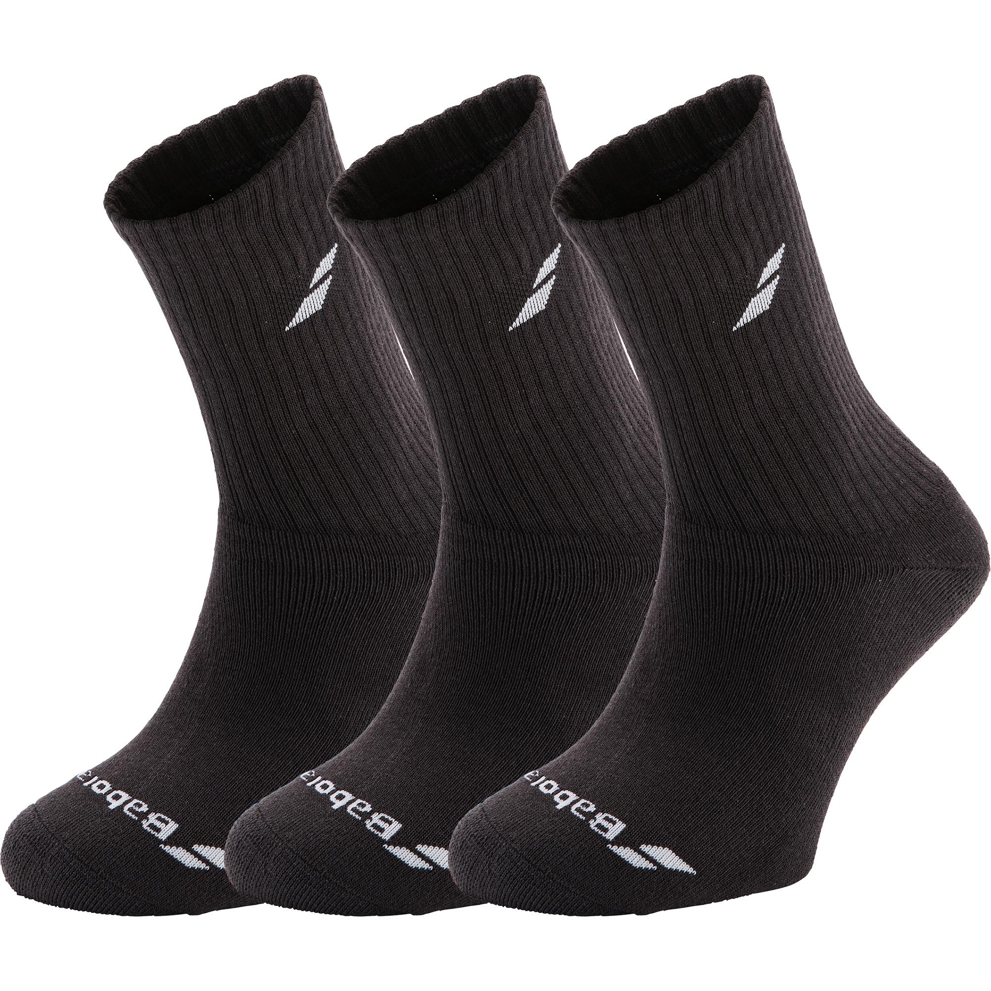 Babolat Sports Socks (3 Pairs) - Black - Tennisnuts.com