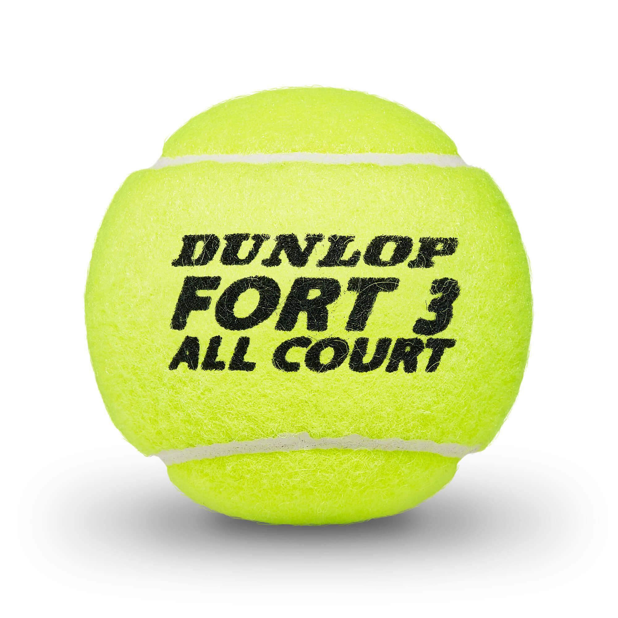Dunlop Fort All Court Tournament Select Tennis Balls (3 Ball Can
