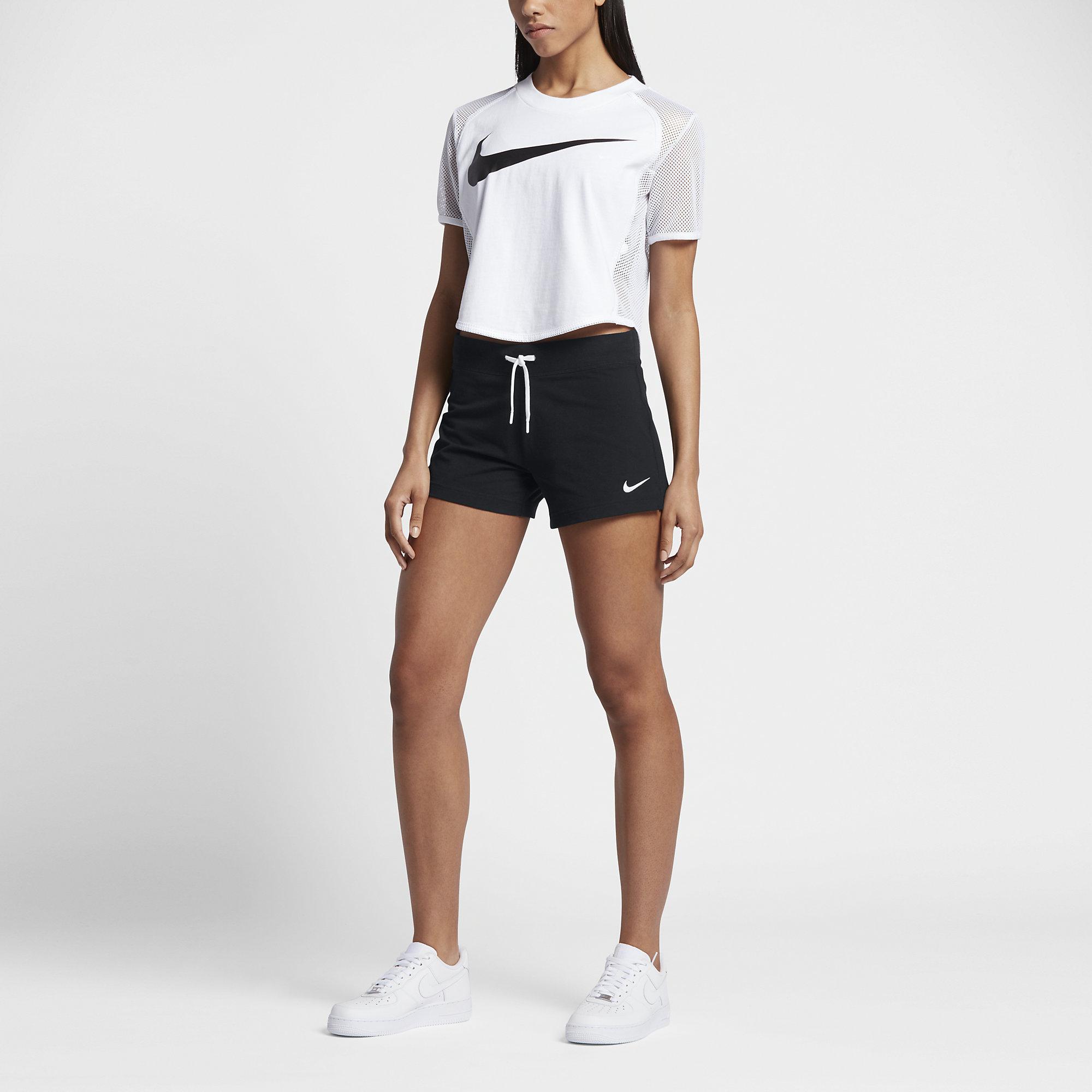 Nike Womens Sportswear Shorts - Black - Tennisnuts.com