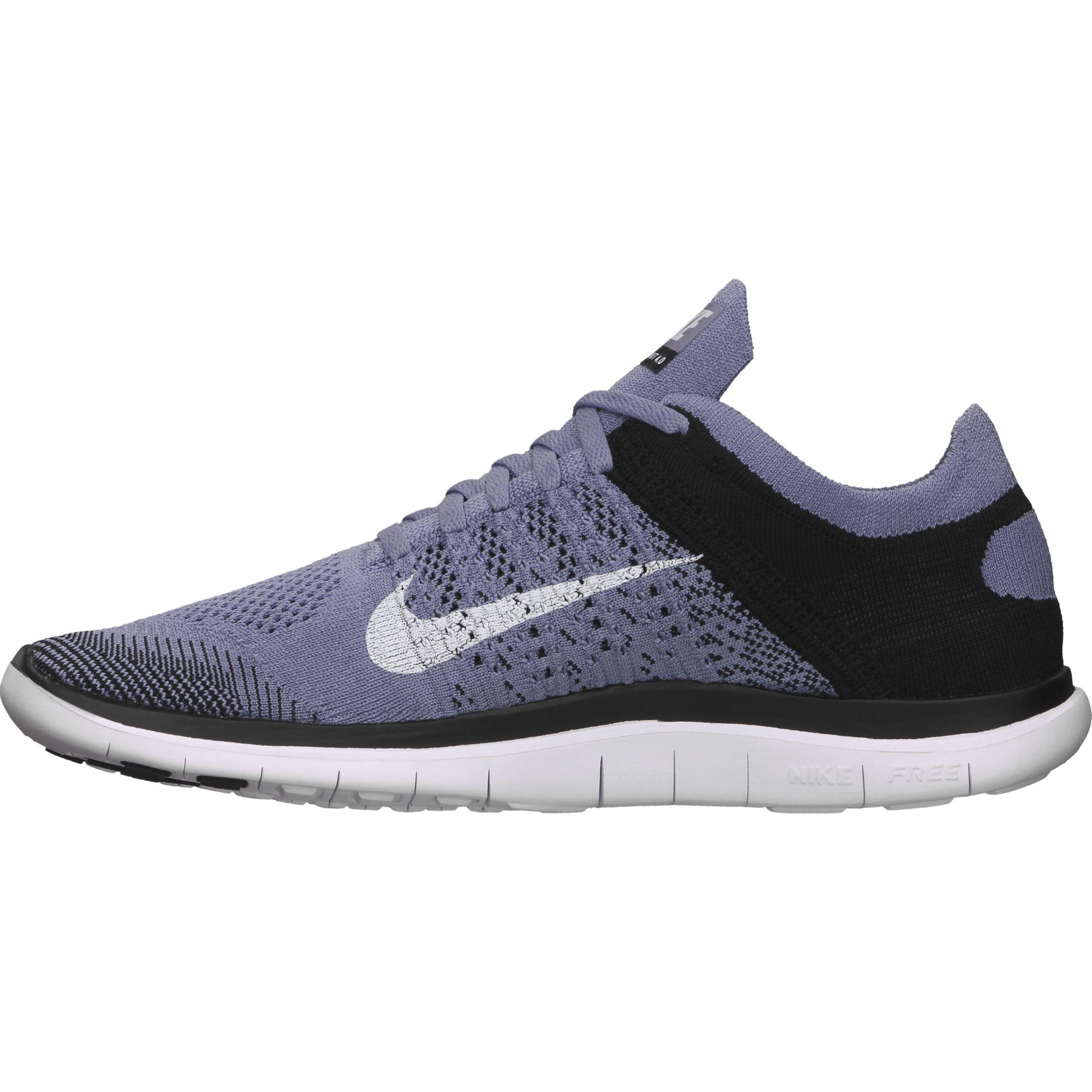 Nike Mens Free 4.0 FlyKnit - Purple/Black - Tennisnuts.com