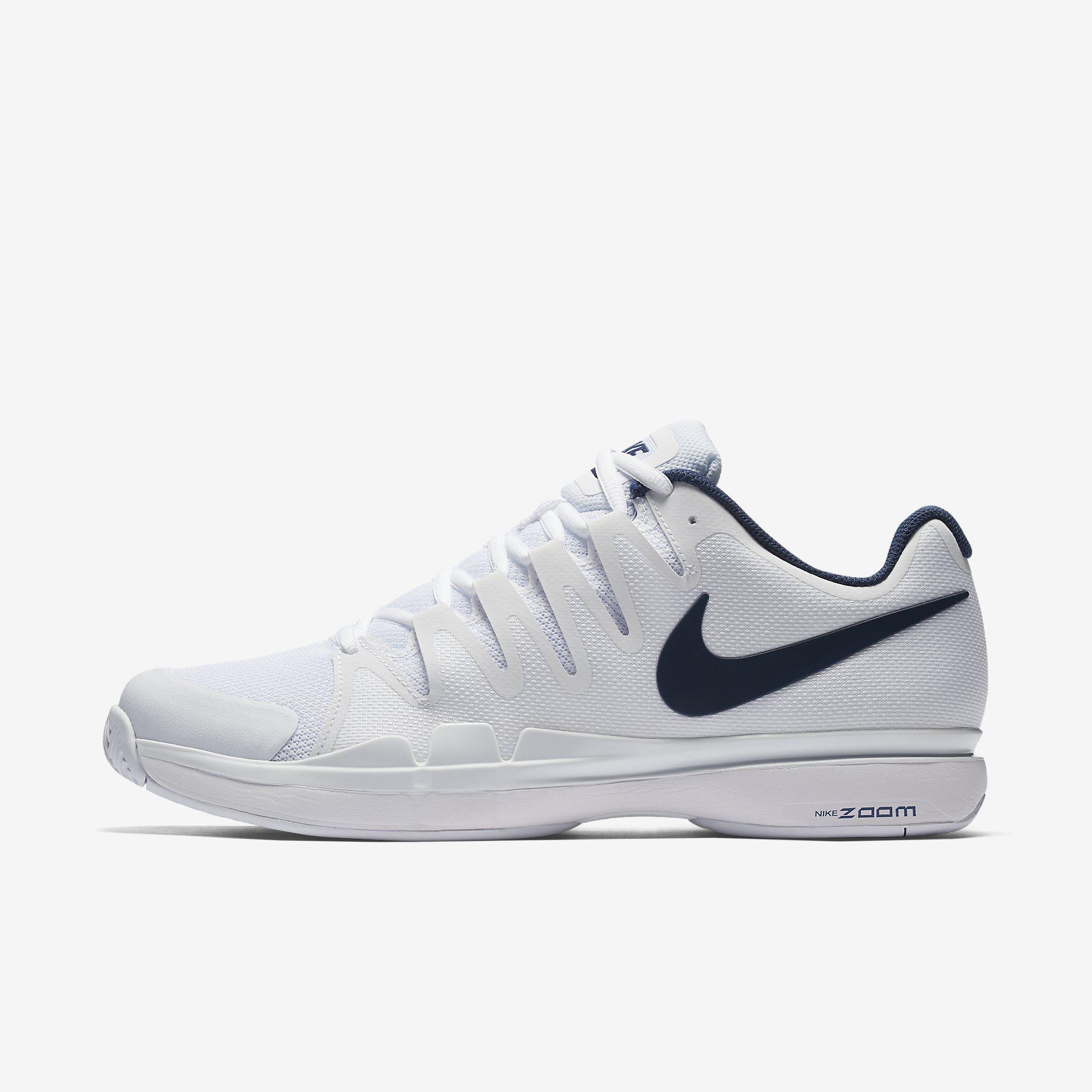 Nike Mens Zoom Vapor 9.5 Tour Tennis Shoes - White/Binary Blue ...