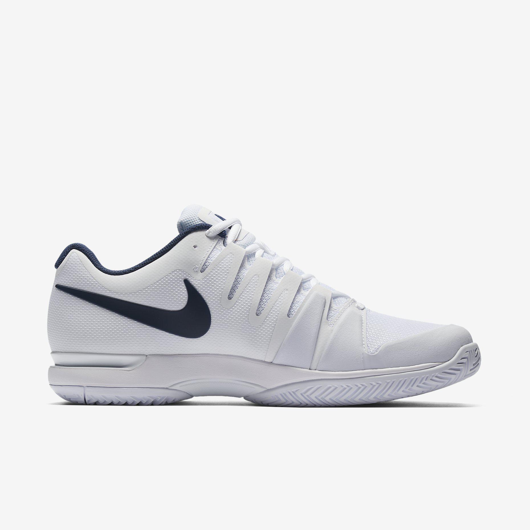 Nike Mens Zoom Vapor 9.5 Tour Tennis Shoes - White/Binary Blue ...