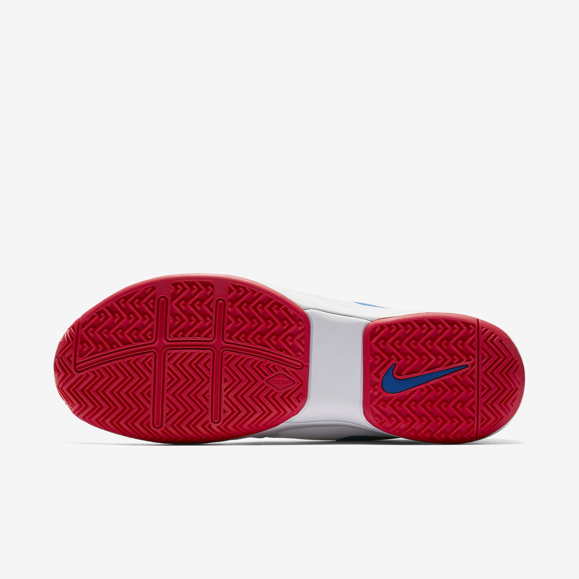 Nike Mens Zoom Vapor 9.5 Tour Tennis Shoes - White/Blue/Red ...