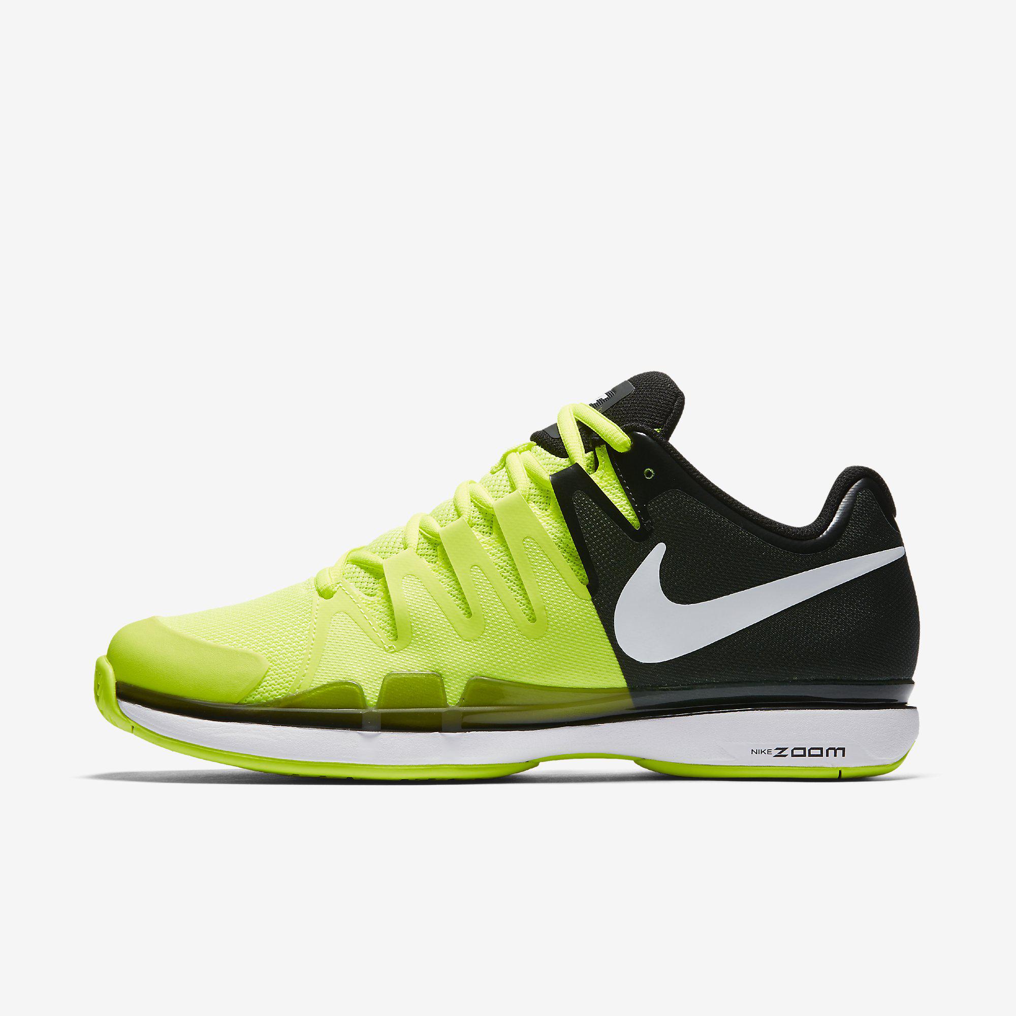 Nike Mens Zoom Vapor 9.5 Tour Tennis Shoes Volt/Black