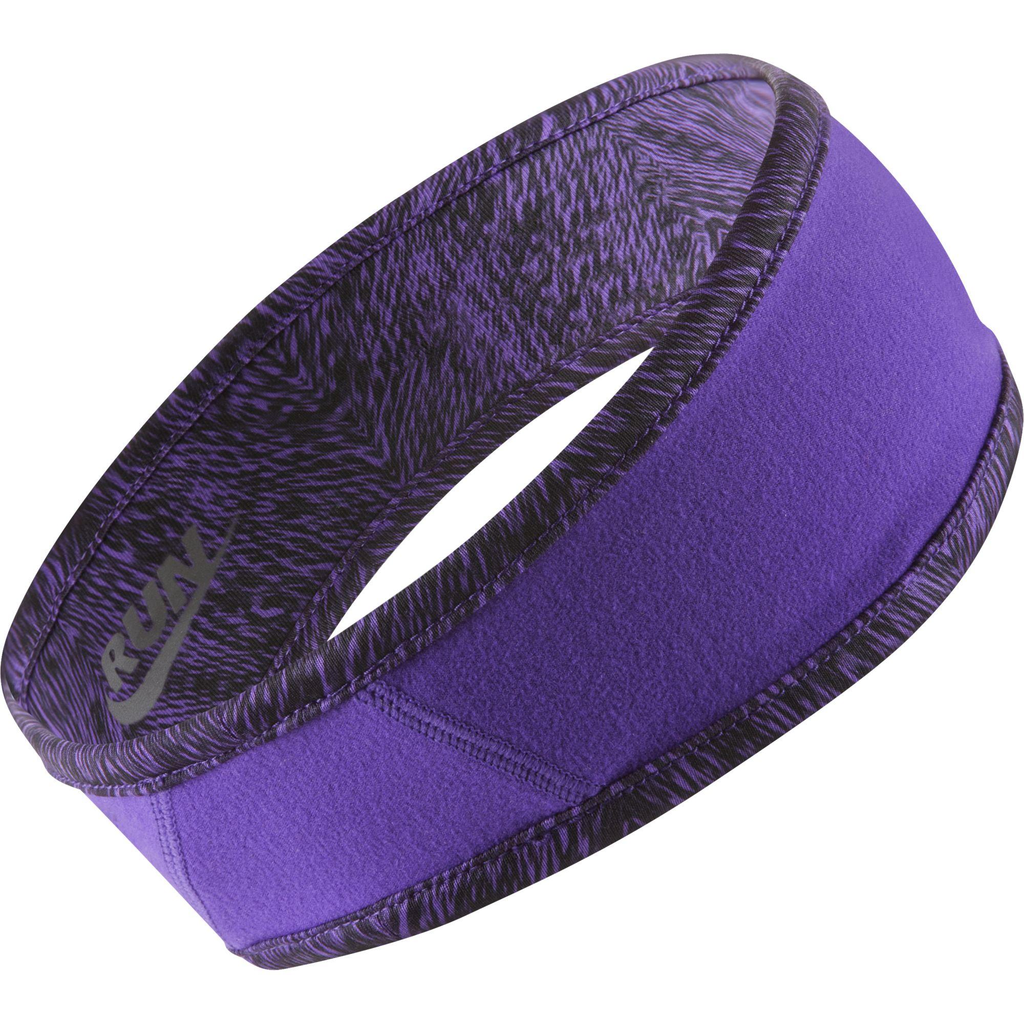 Nike Womens Run ColdWeather Reversible Headband Grape/Reflective Silver