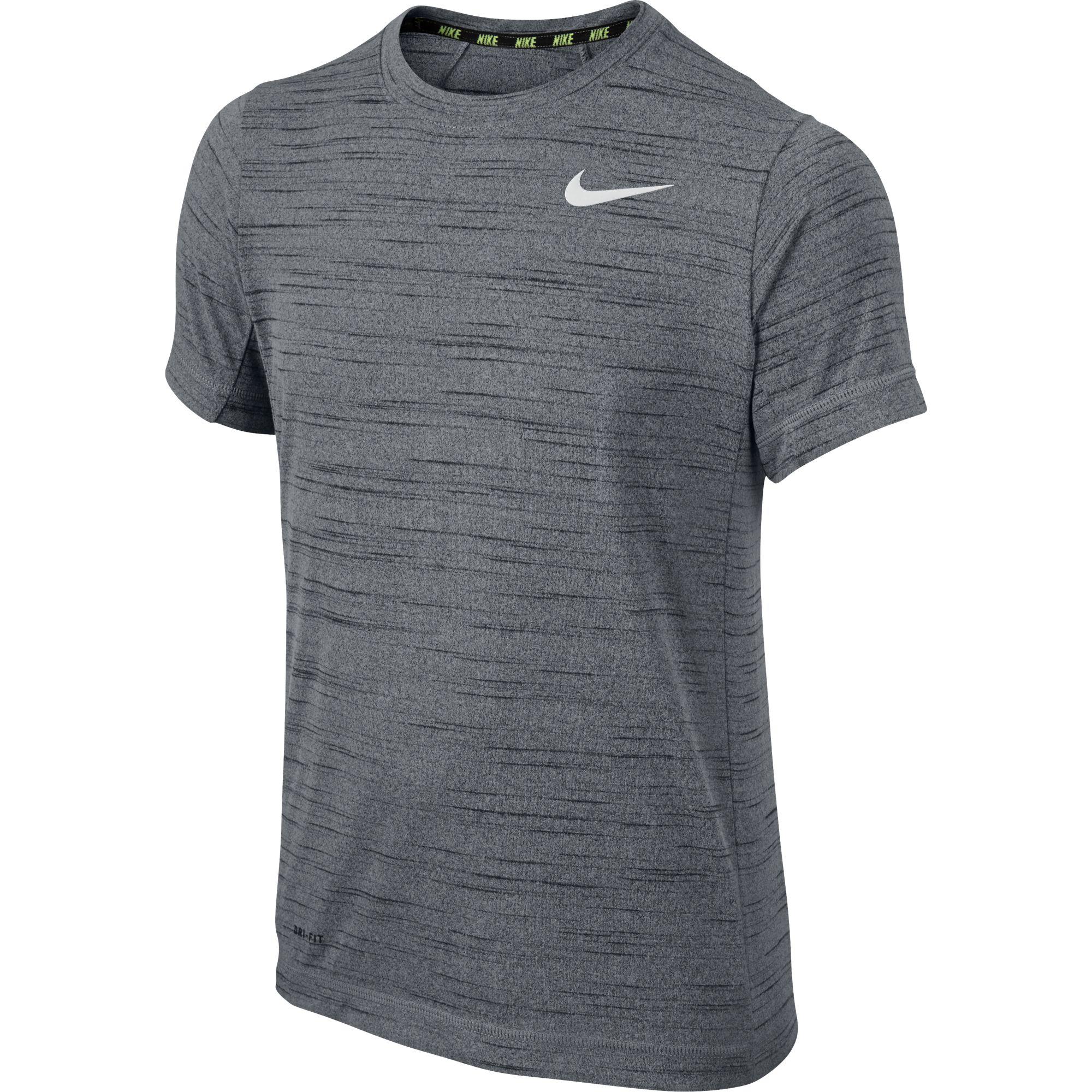 Nike Boys Dri-FIT Cool Training Shirt - Black/Cool Grey - Tennisnuts.com