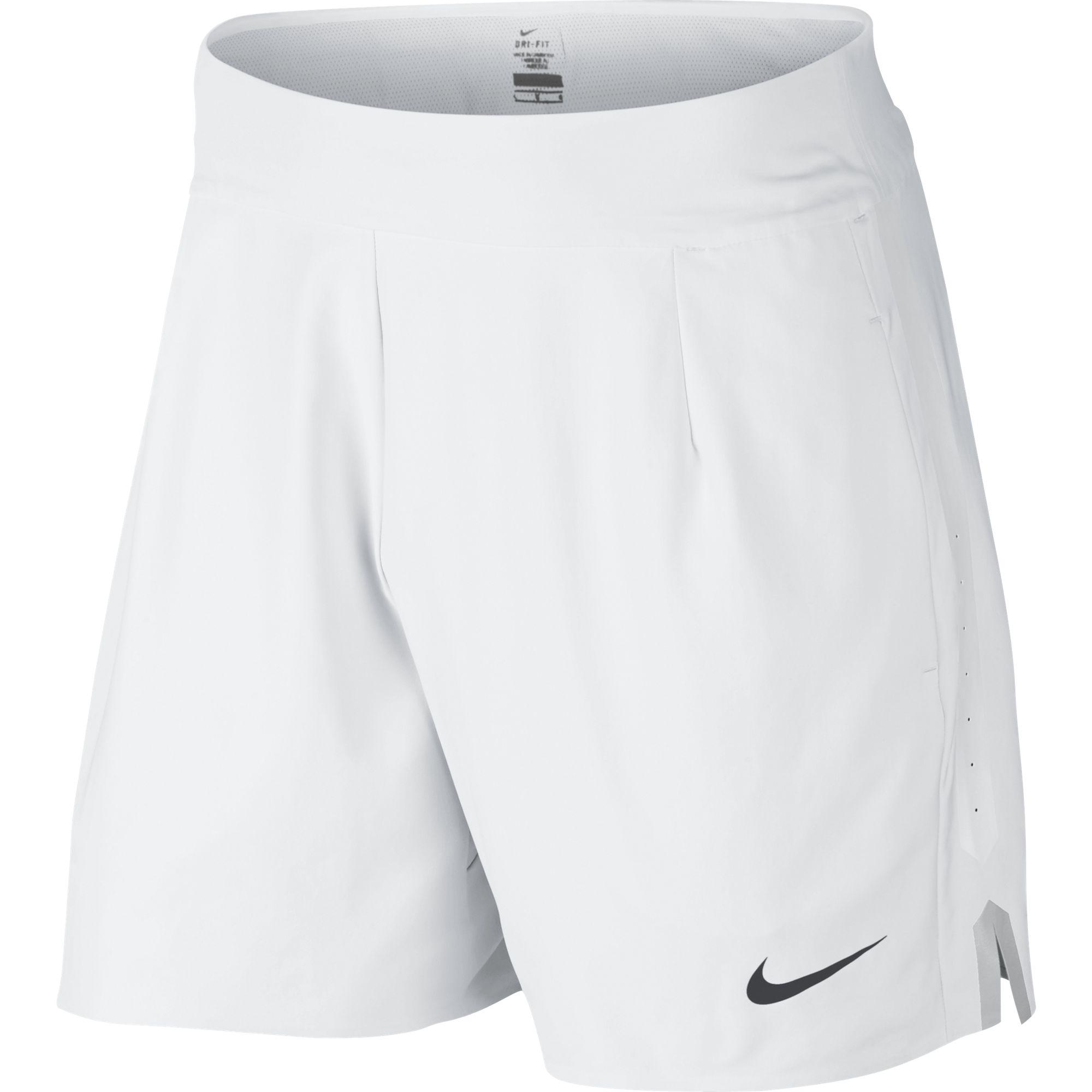 white nike shorts