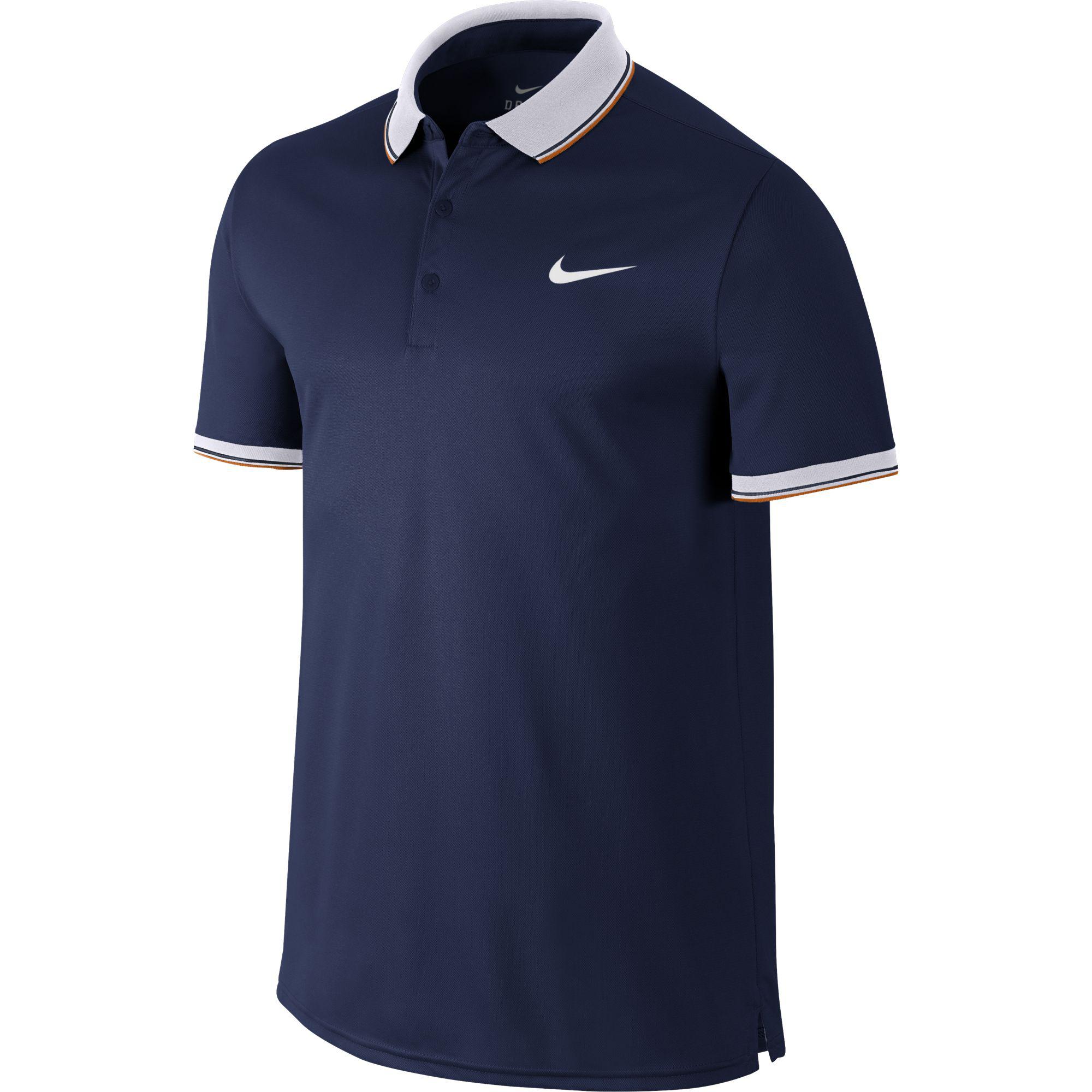 Nike Mens Court Tennis Polo - Midnight Navy - Tennisnuts.com