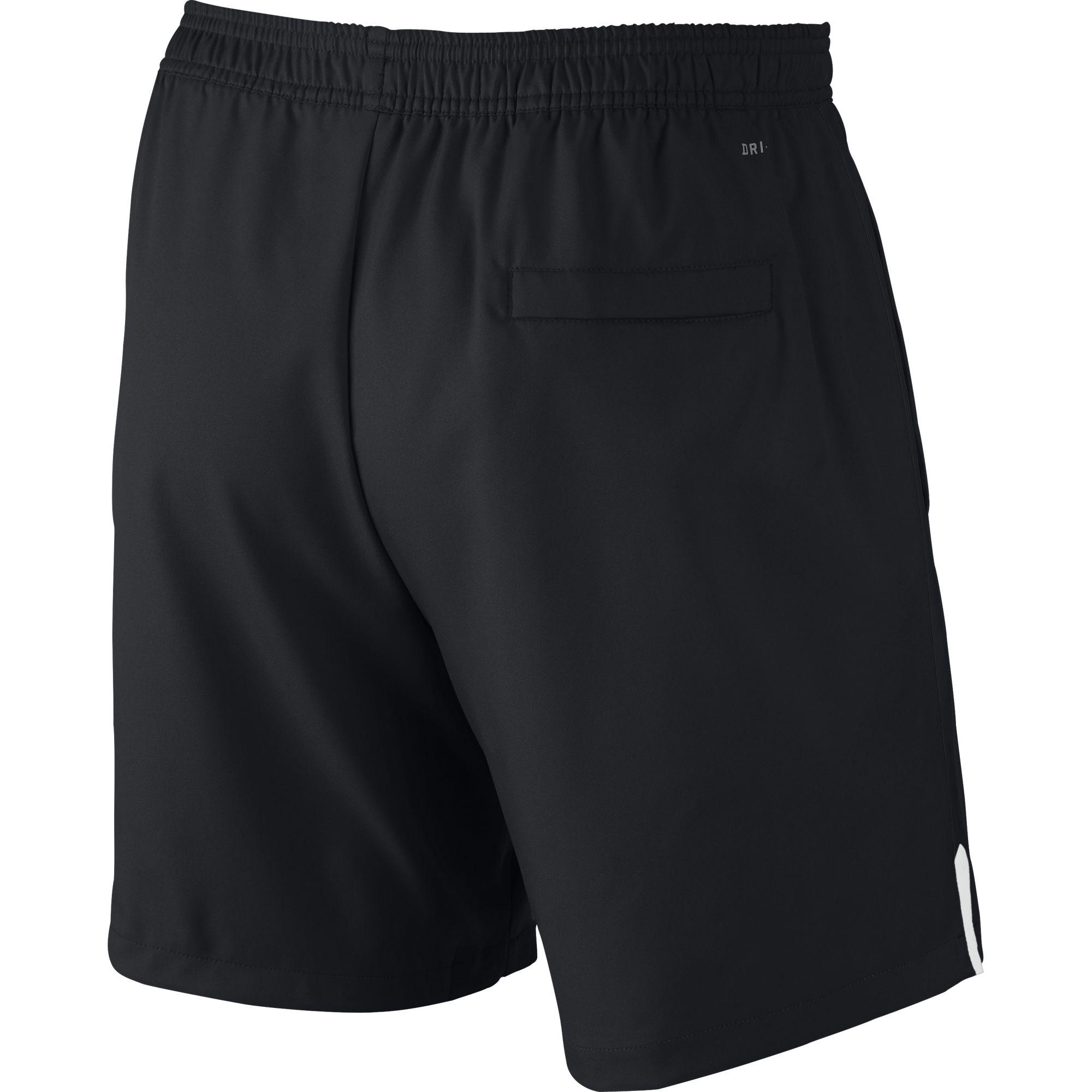 Nike Mens Court 7 Inch Tennis Shorts - Black - Tennisnuts.com