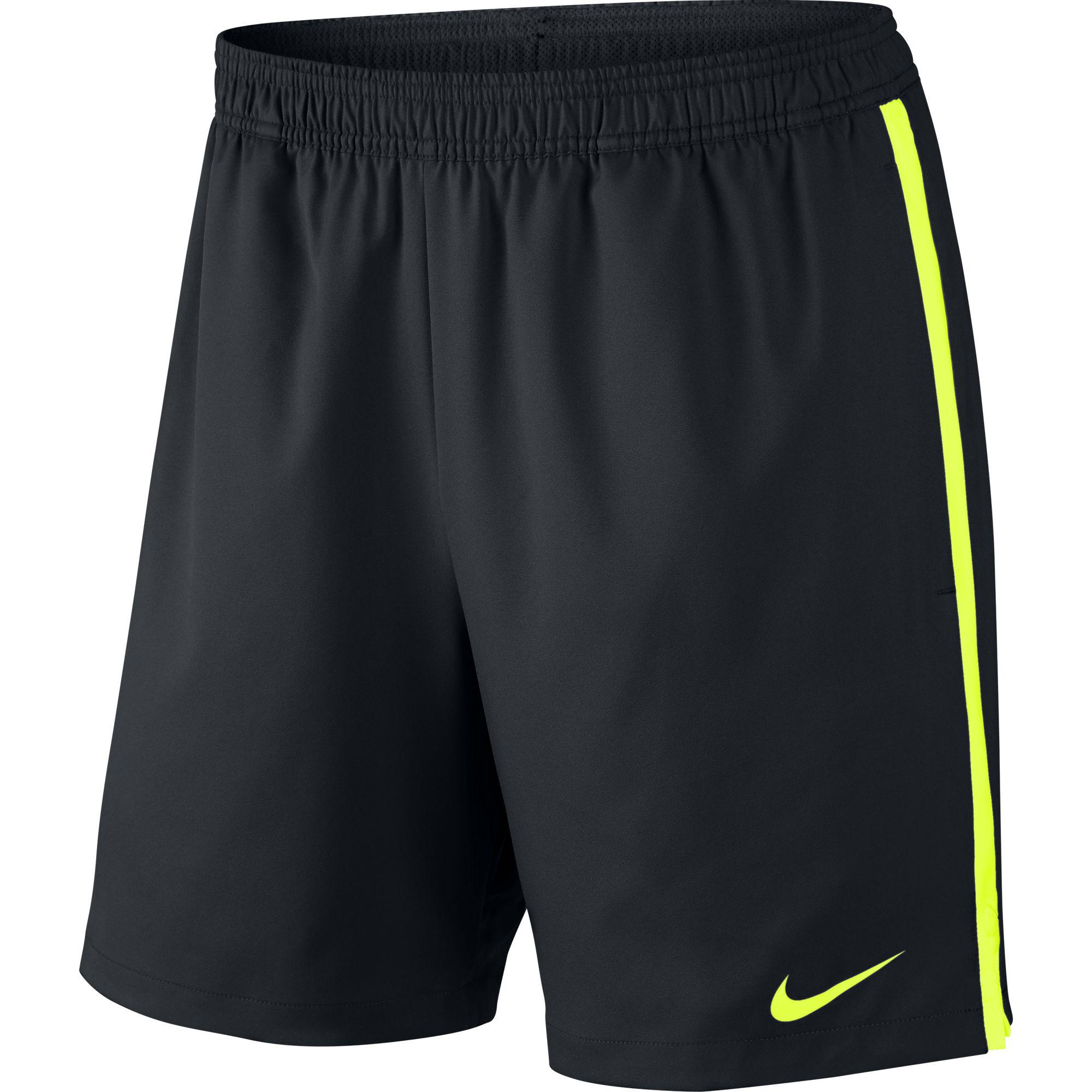Nike Mens Court 7 Inch Tennis Shorts - Black/Volt - Tennisnuts.com
