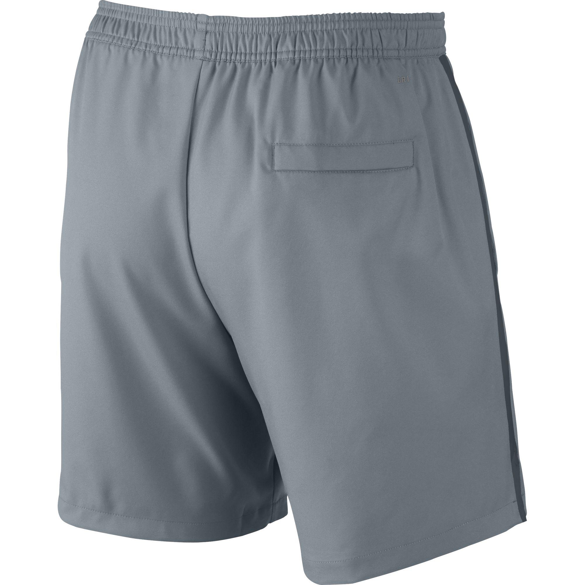 Nike Mens Court 7" Tennis Shorts Dove Grey/Classic Charcoal