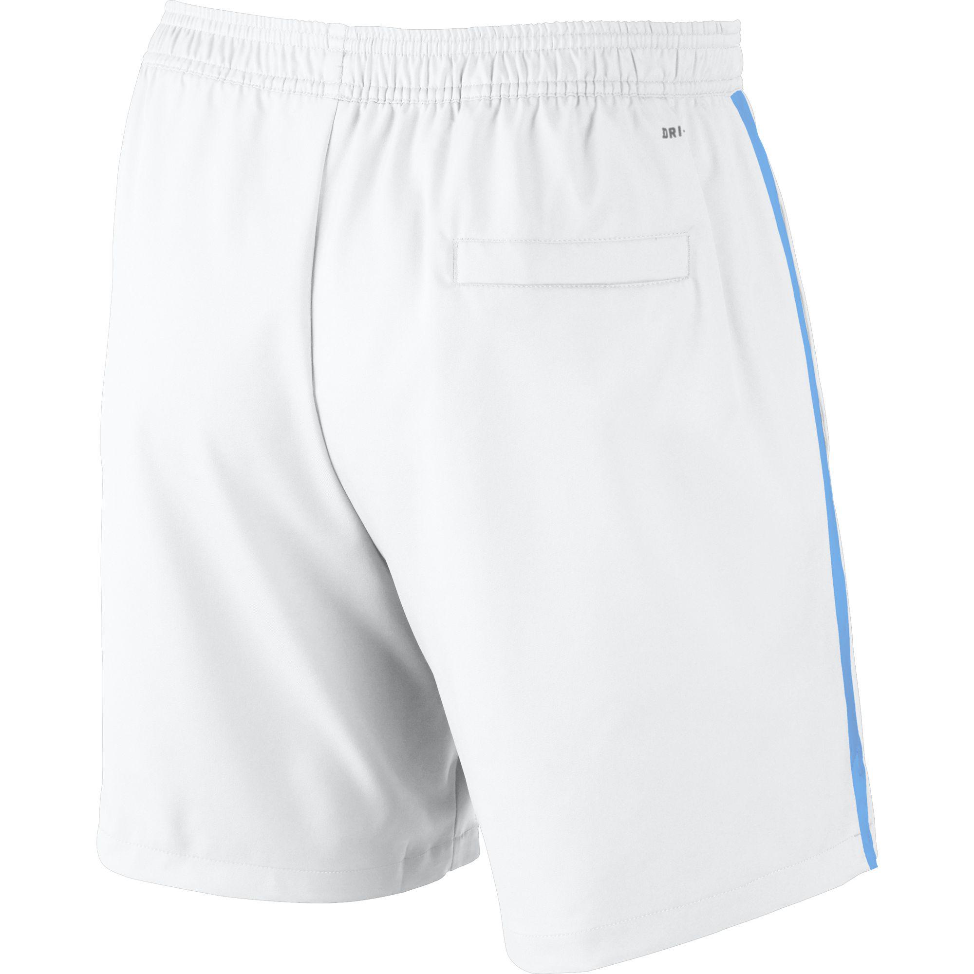 Nike Mens Court 7" Tennis Shorts White/Photo Blue
