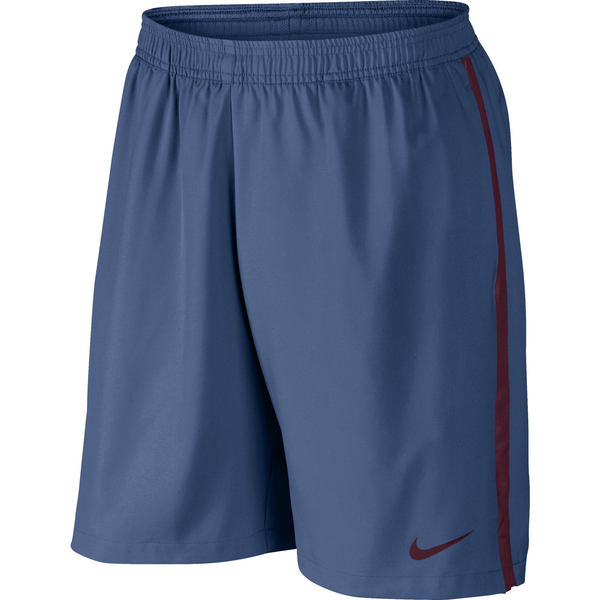 Nike Mens Court 9 Inch Tennis Shorts Ocean Fog Blue/Team Red