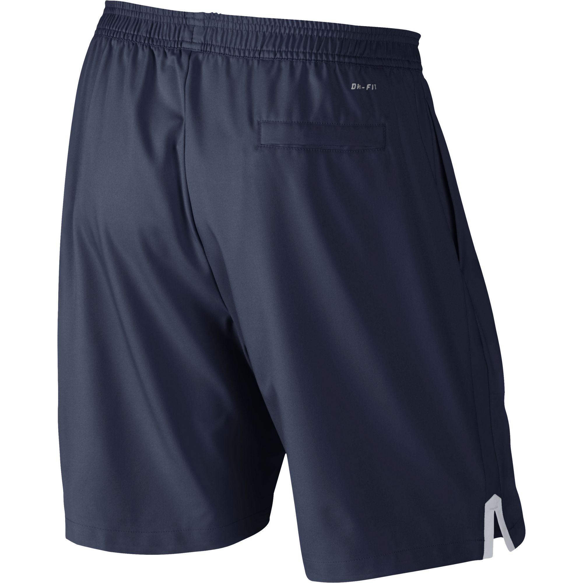 Nike Mens Court 9 Inch Tennis Shorts - Midnight Navy - Tennisnuts.com