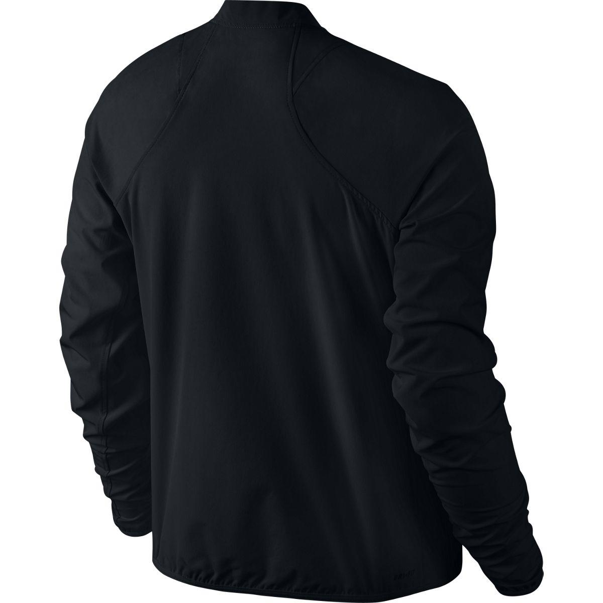 Nike Womens Woven Court Full Zip Jacket - Black - Tennisnuts.com