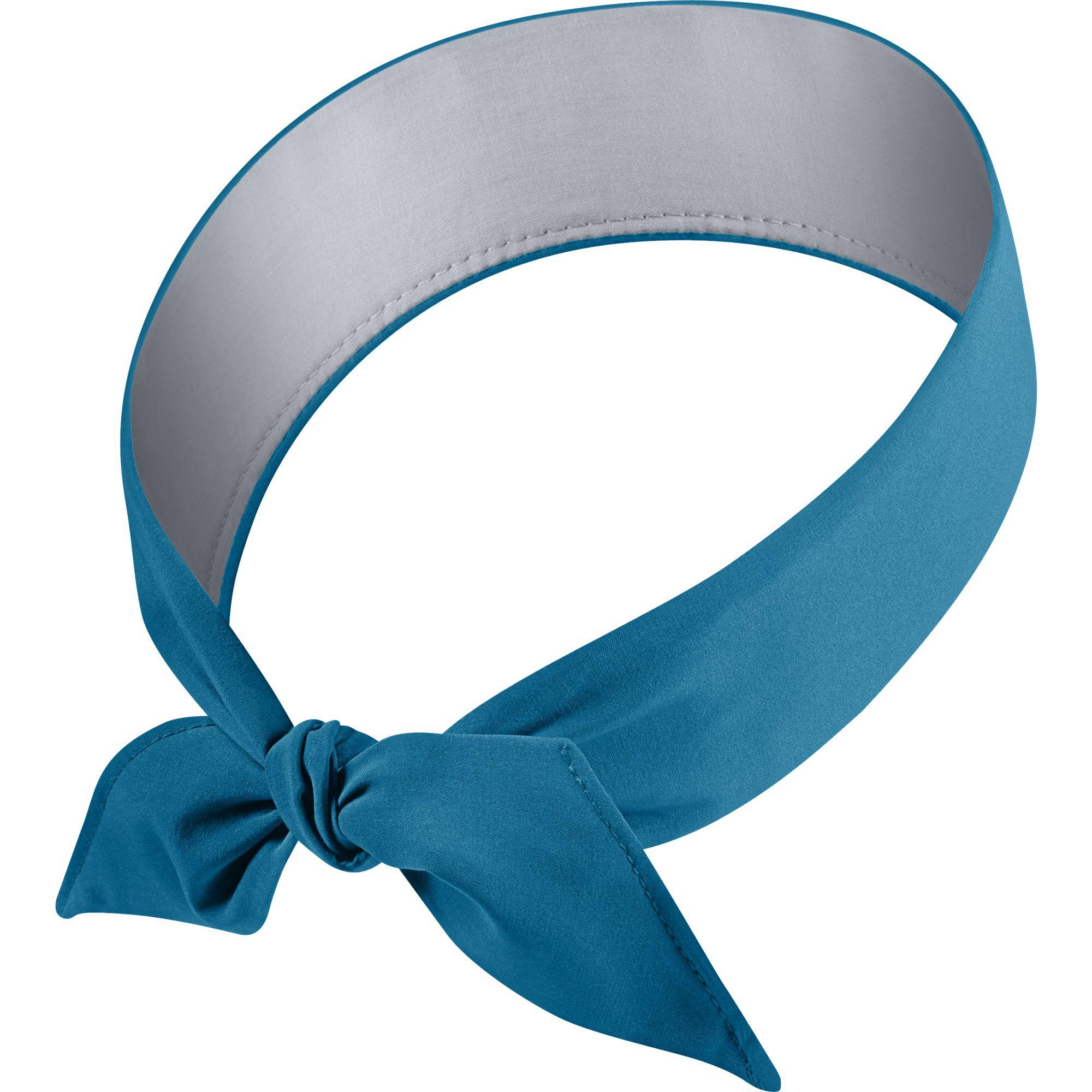 blue and white nike headband