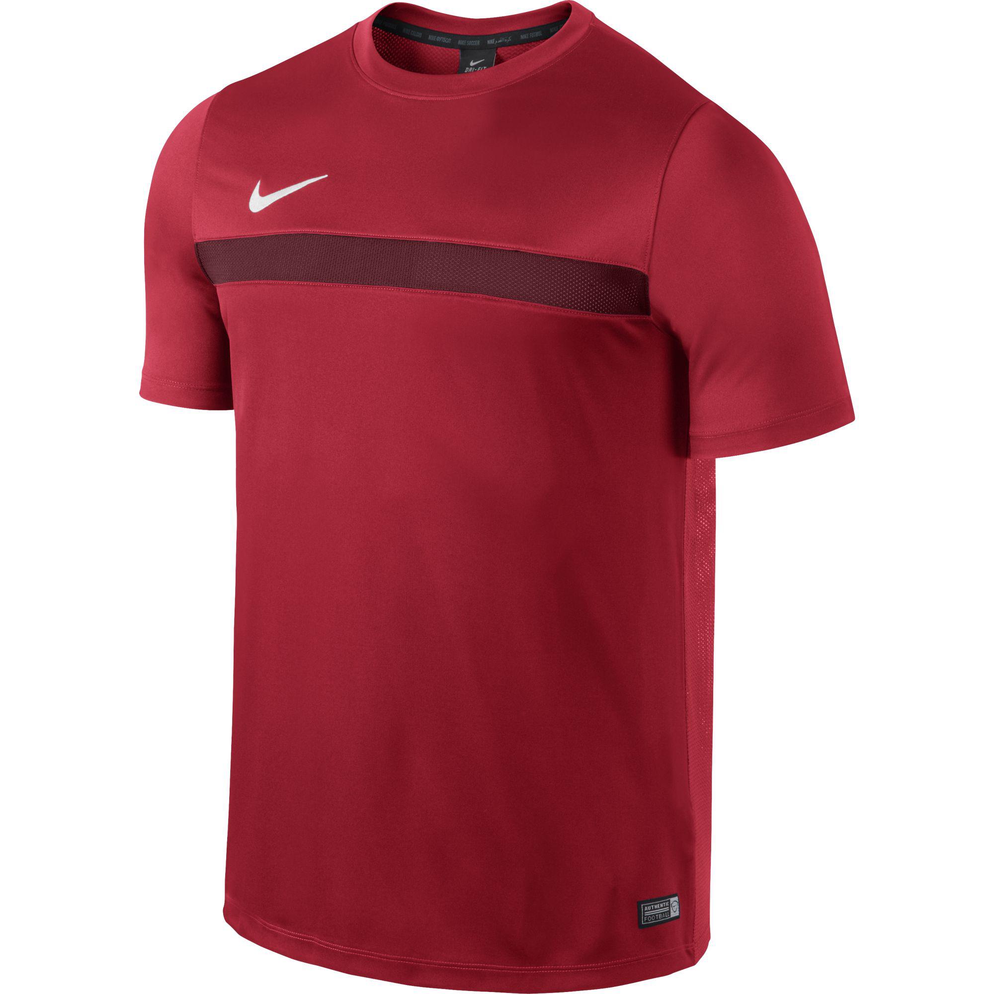 Nike Mens Academy Training Short Sleeve Shirt Red