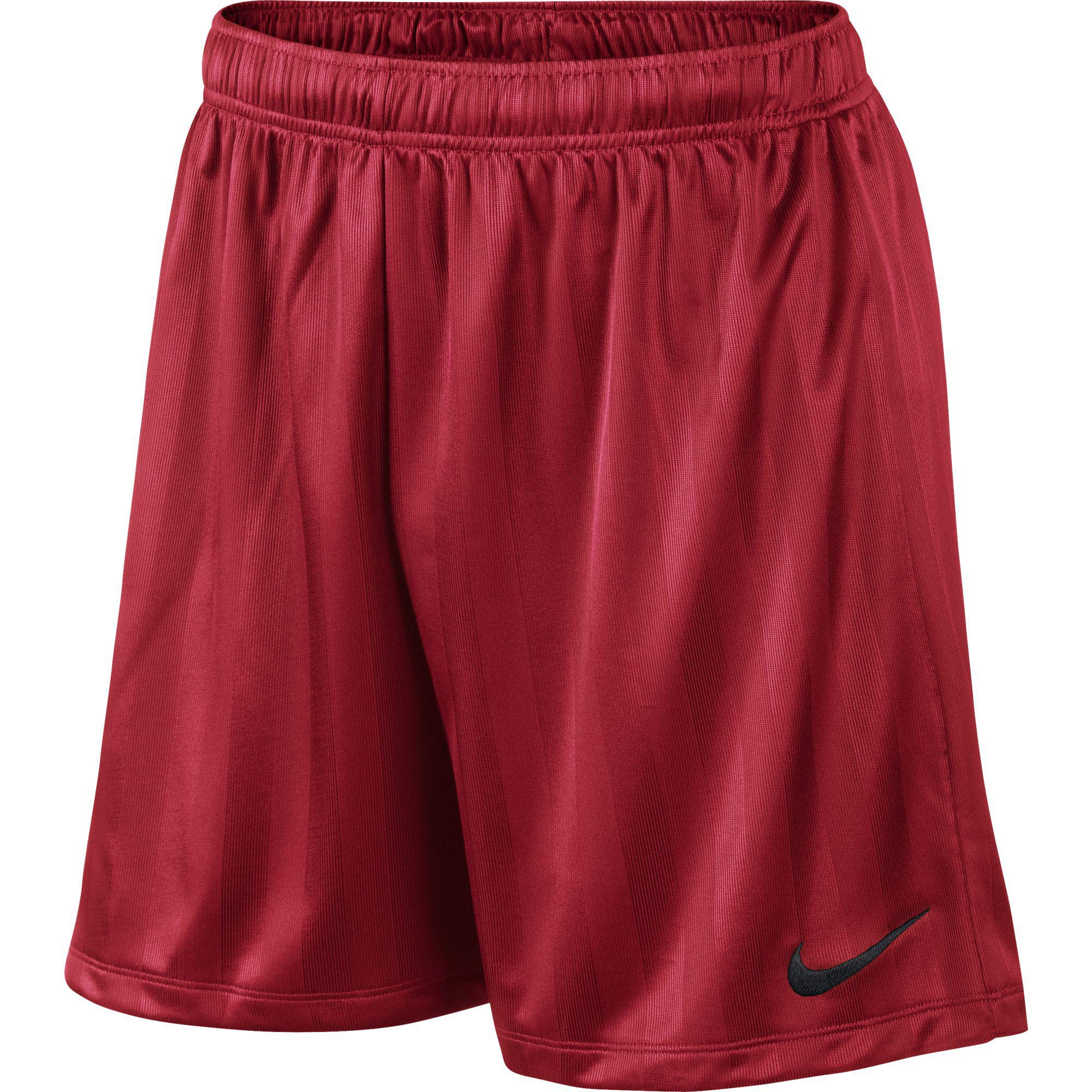 red nike shorts