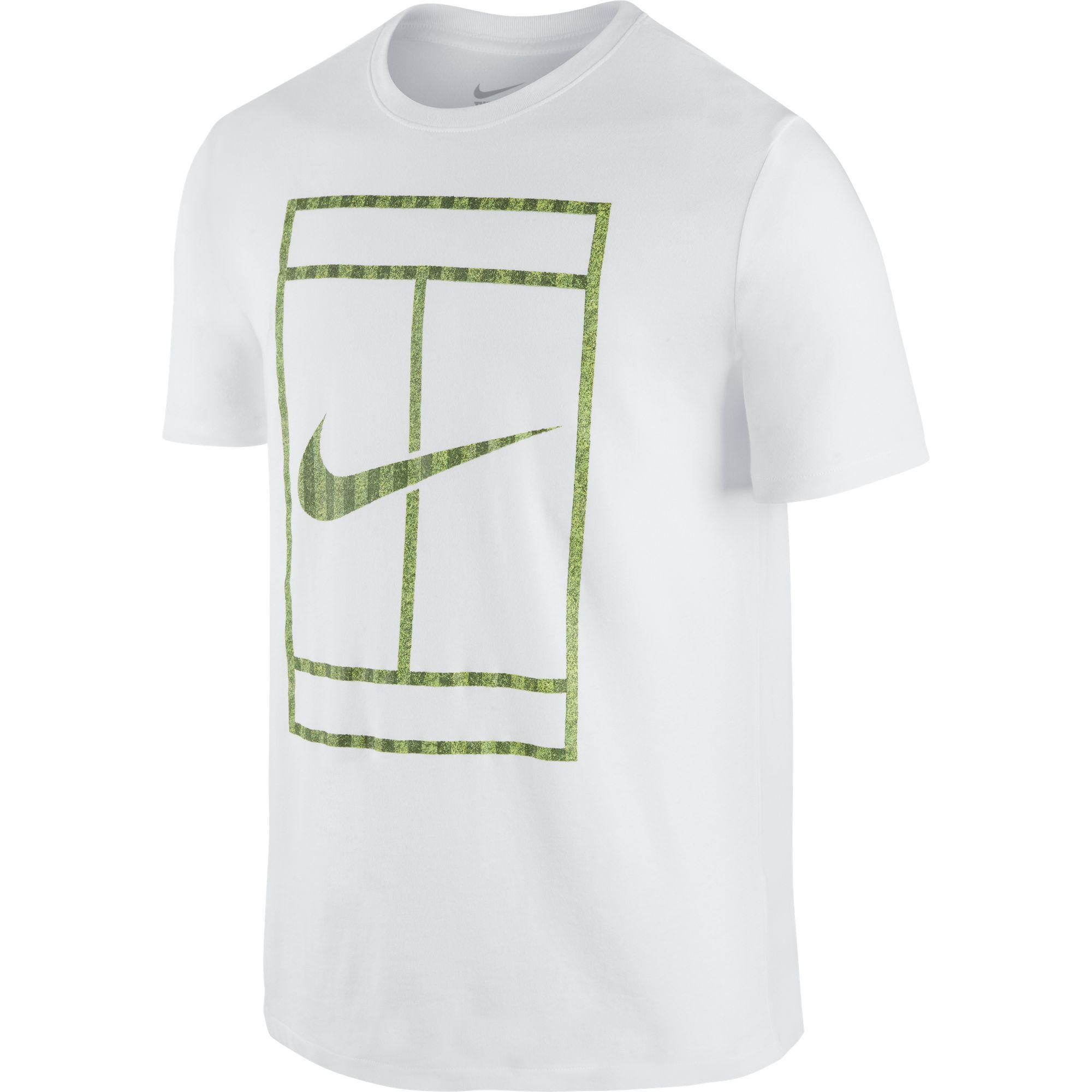 white green nike shirt