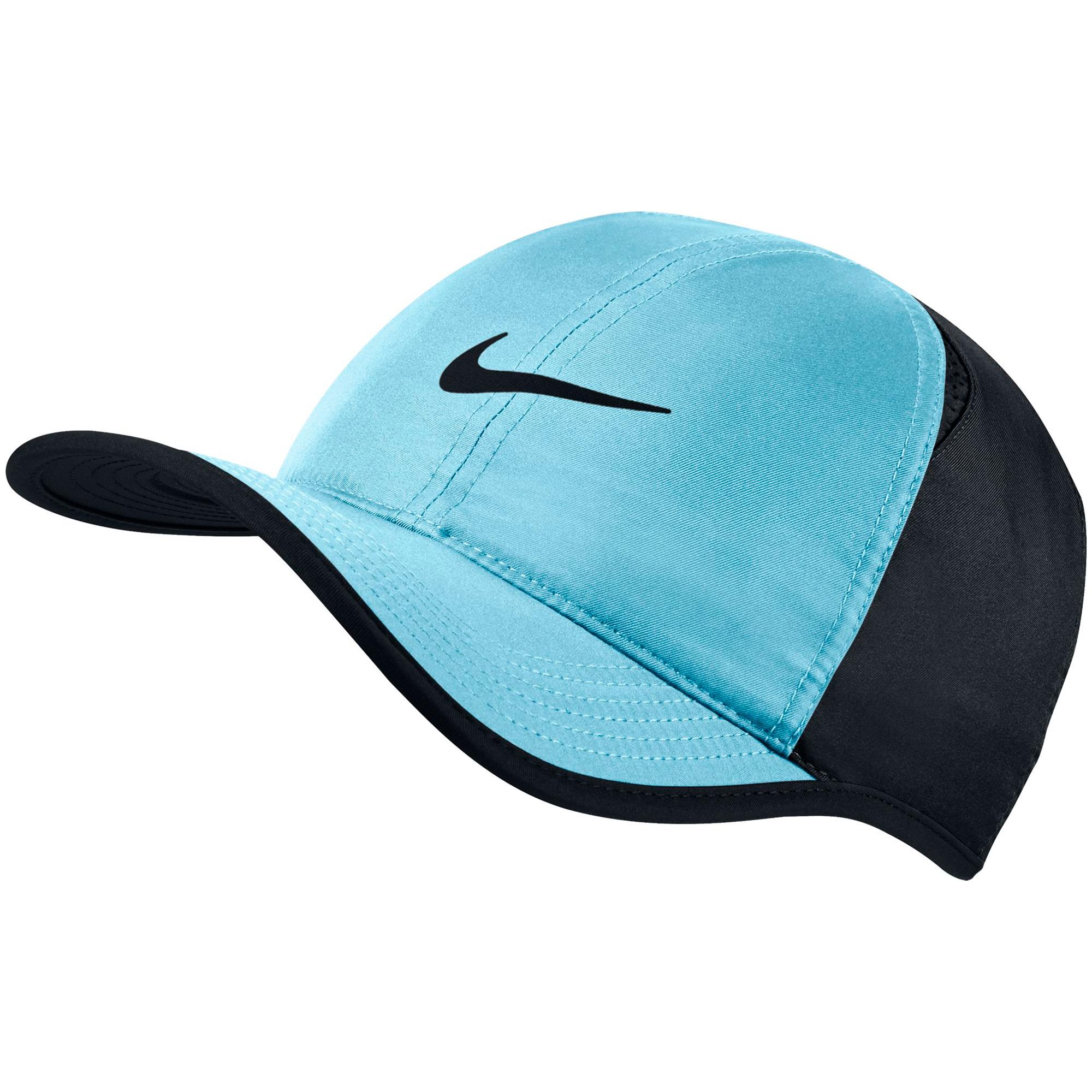 nike featherlight cap blue