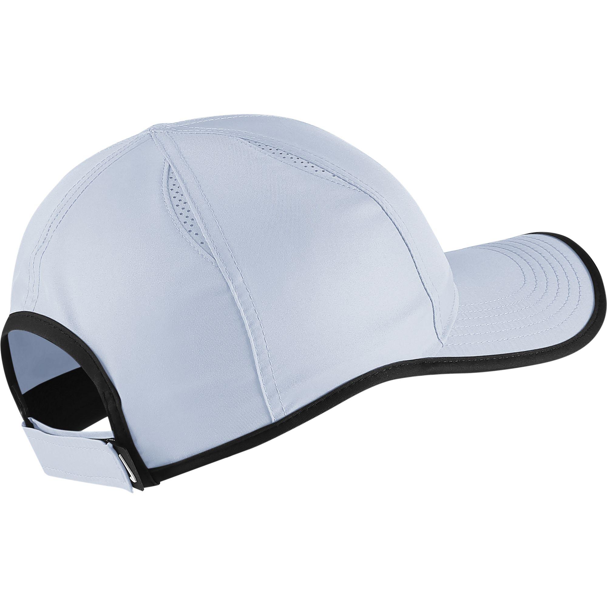 nike featherlight cap blue