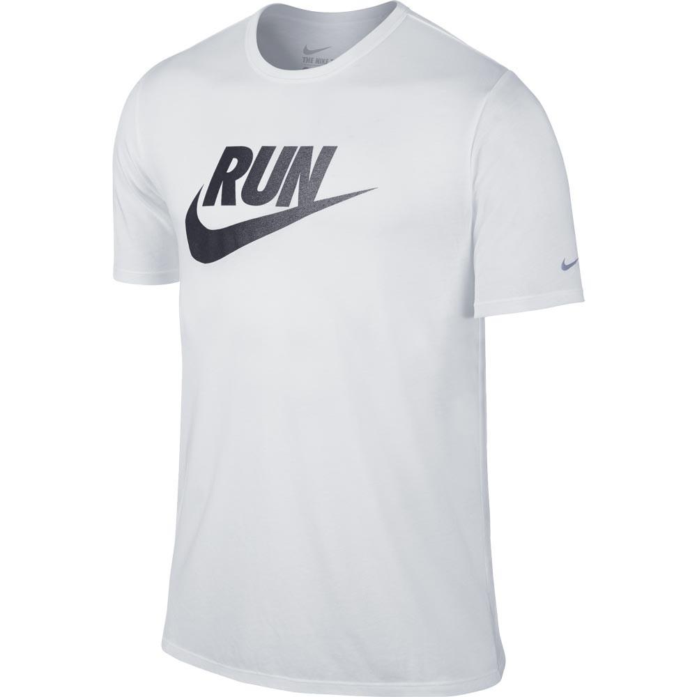 white nike running t shirt