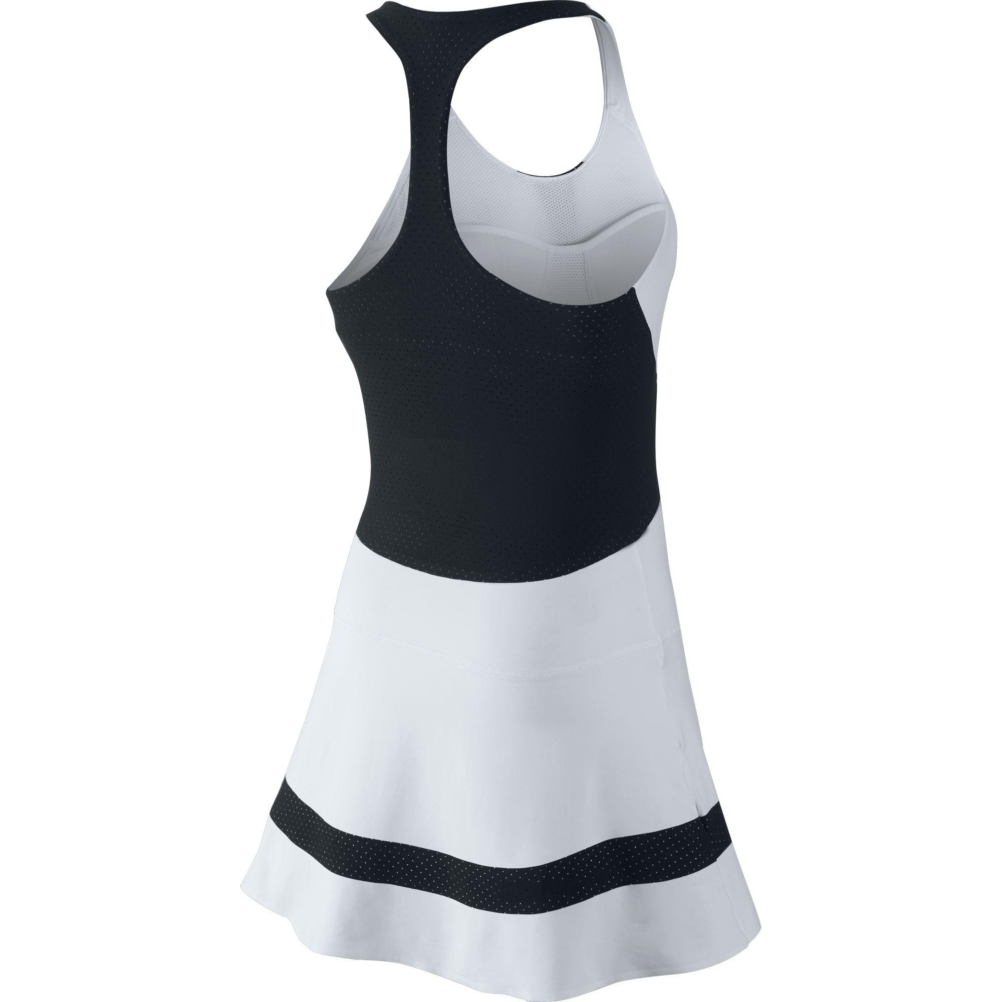 romantisch Bijna Lao Nike Womens Premier Maria Dress - White/Black - Tennisnuts.com