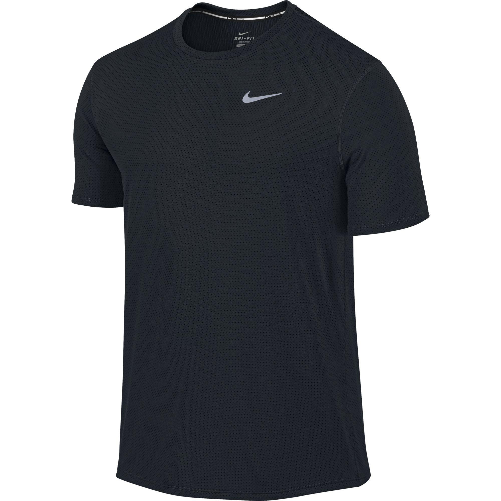 Nike Mens Dri-FIT Contour Top - Black - Tennisnuts.com