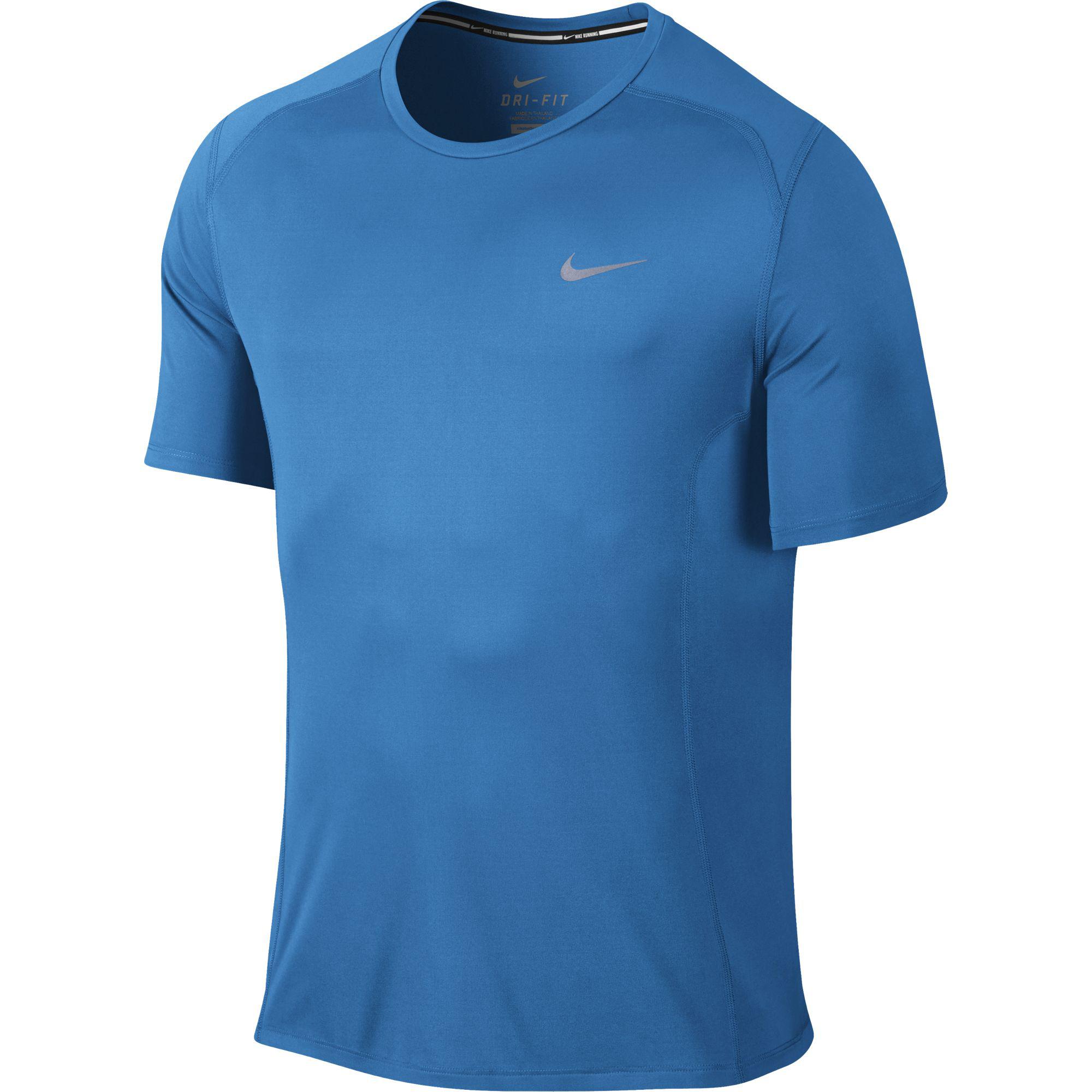 Nike Mens Dri-FIT Miler Top - Blue - Tennisnuts.com
