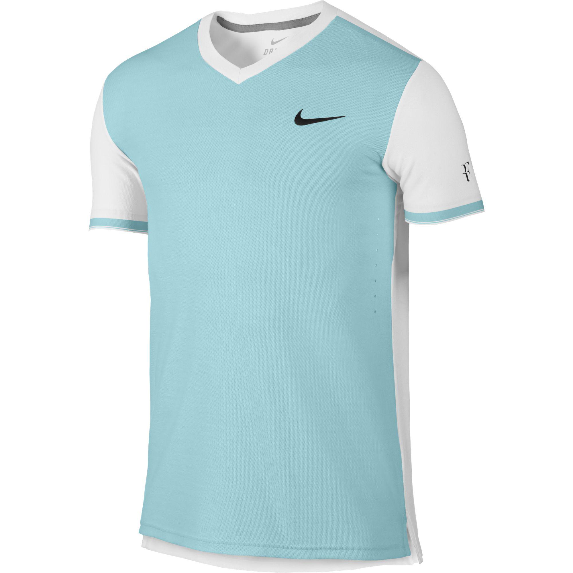 Nike Mens Premier RF V-Neck Shirt - Copa Blue/White