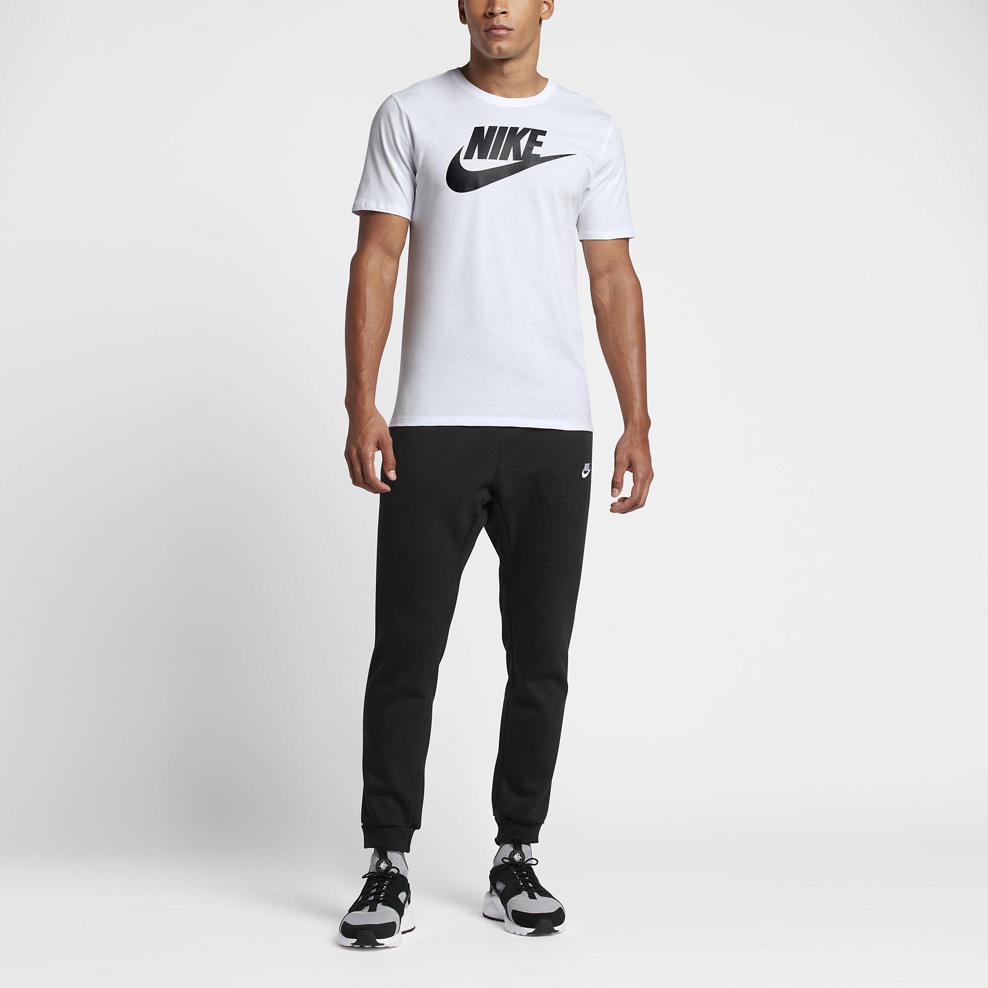 Nike Sportswear Futura Icon Herren T Shirt whiteblack 696707 104 Nike Sportswear Futura Icon Herren T Shirt whiteblack 696707 104