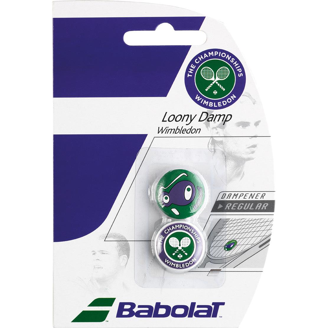 Babolat Loony Damp Wimbledon Vibration Dampeners (Pack of 2) Purple/Green