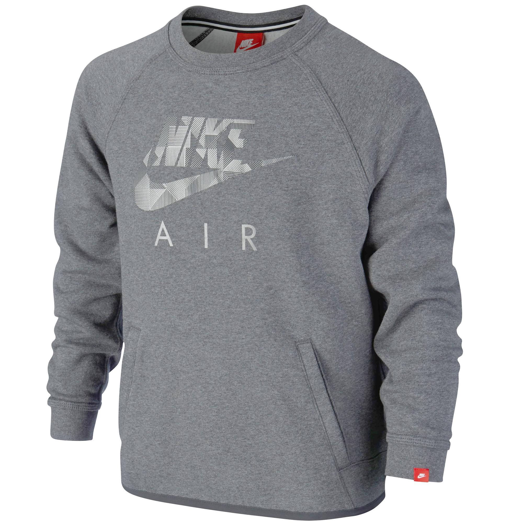 nike air crew sweatshirt grey