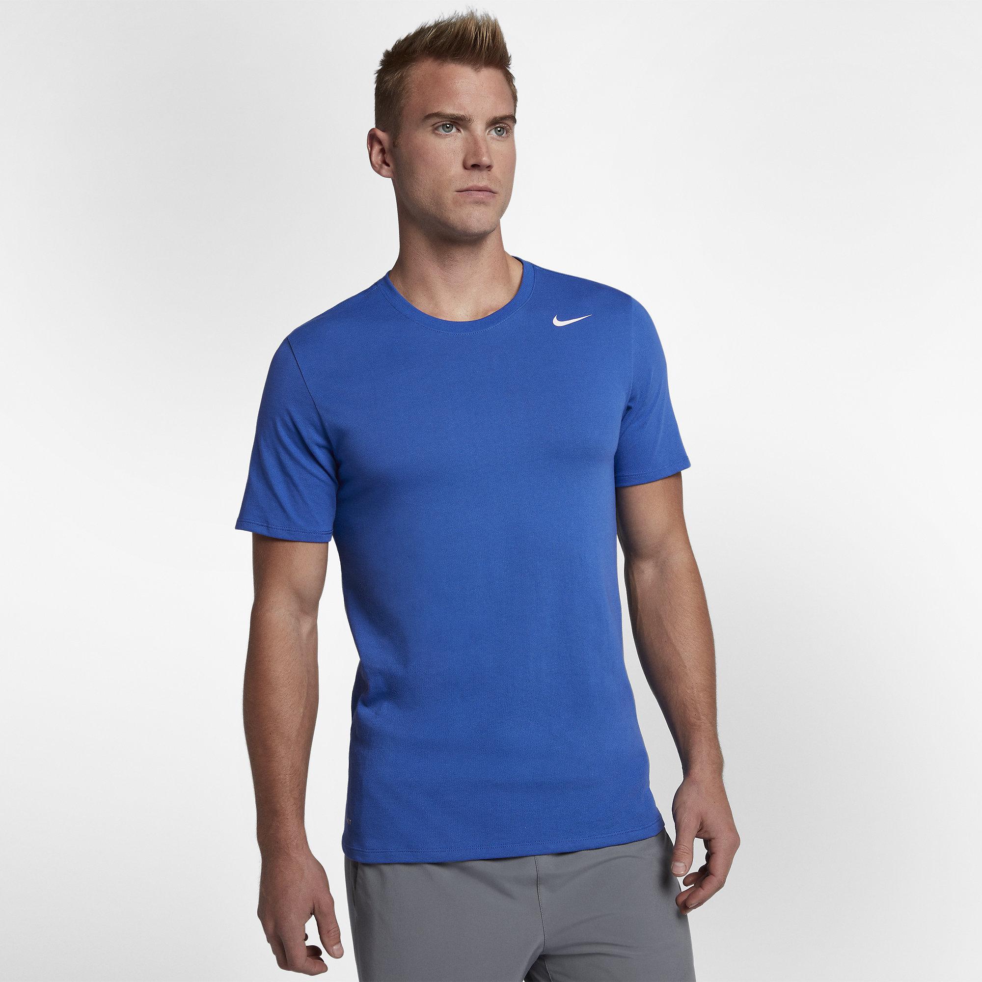 Nike Mens Dry Training T-Shirt - Game Royal/White - Tennisnuts.com