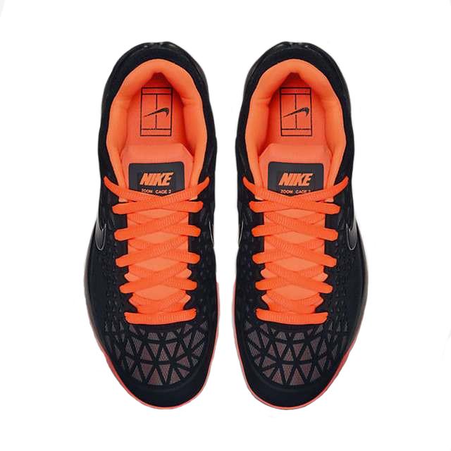 Nike Womens Zoom Cage 2 Clay Court Tennis Shoes - Black/Orange -  Tennisnuts.com