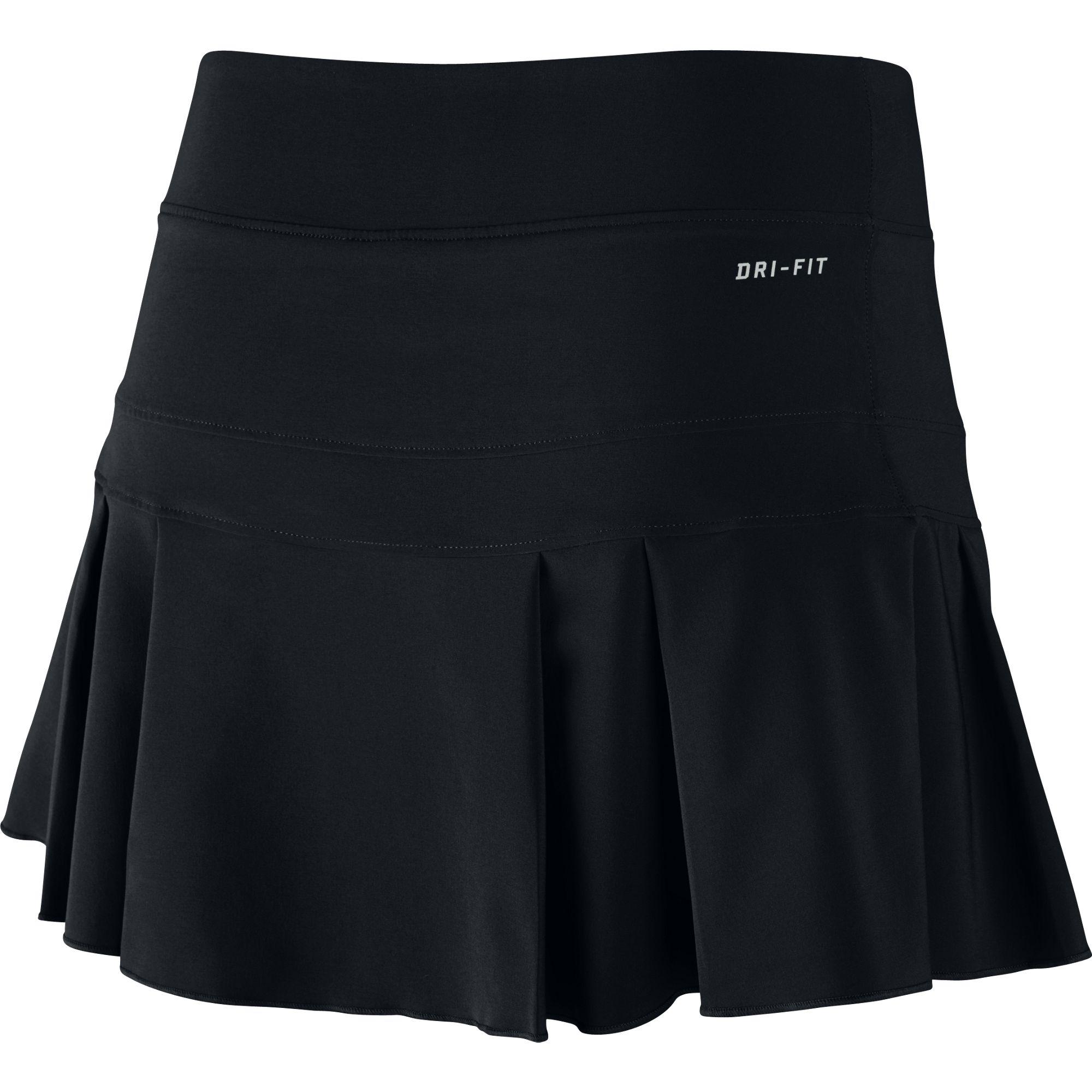 Nike Girls Victory Tennis Skirt - Black - Tennisnuts.com