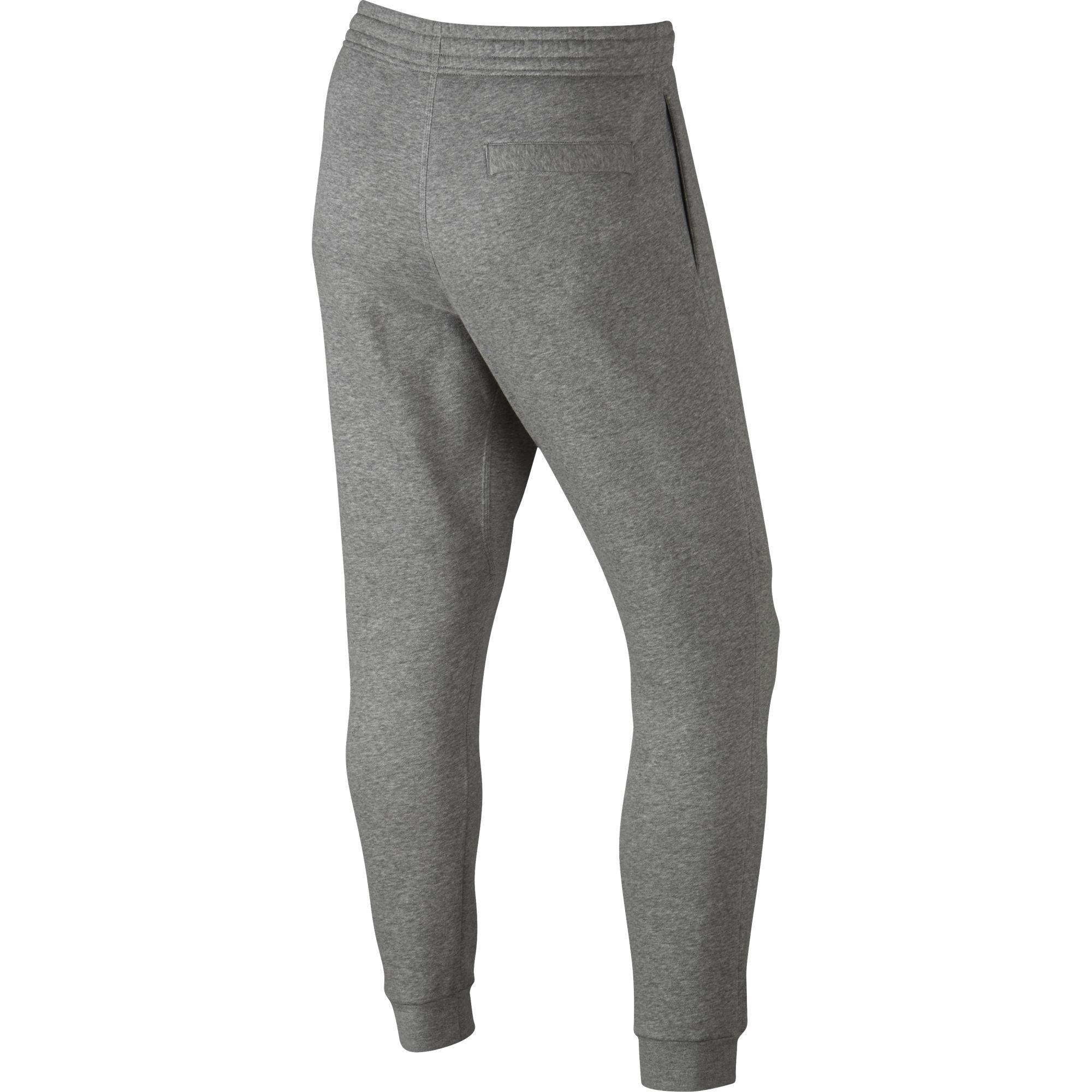 Nike Mens Club Fleece Tapered Pants - Dark Grey Heather - Tennisnuts.com