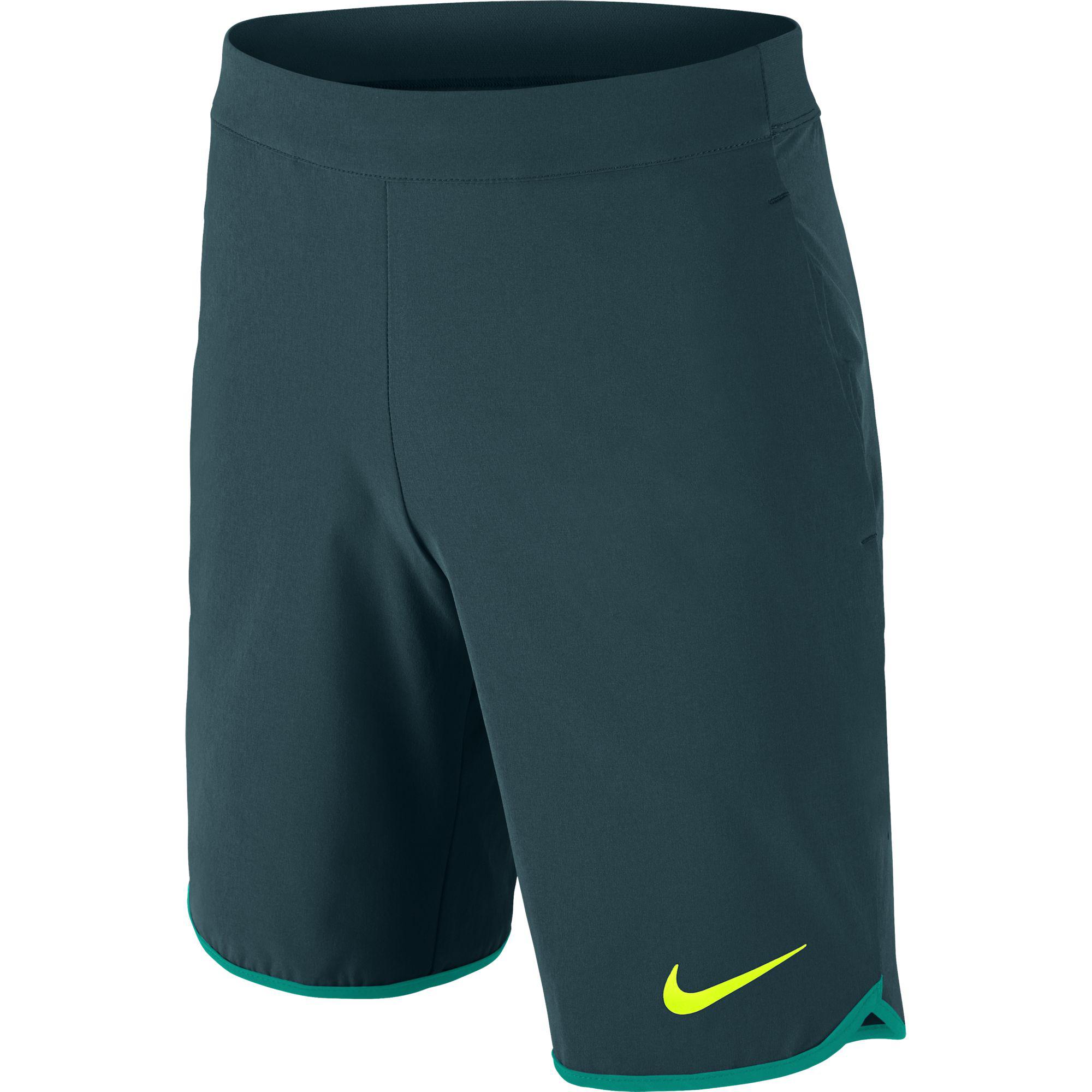 Nike Boys Gladiator Shorts - Turquoise/Teal/Volt - Tennisnuts.com