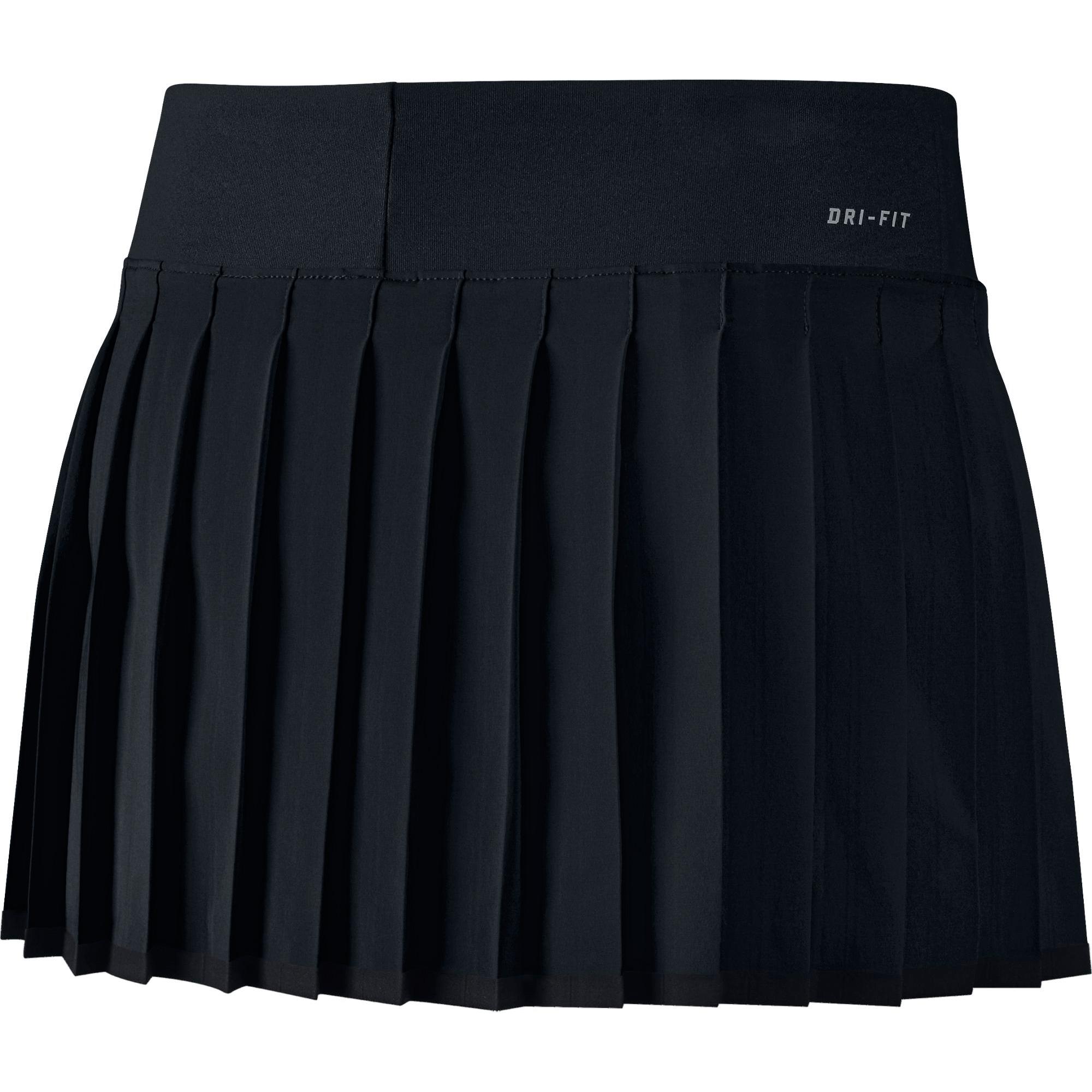 Nike Girls Victory Tennis Skirt - Black - Tennisnuts.com