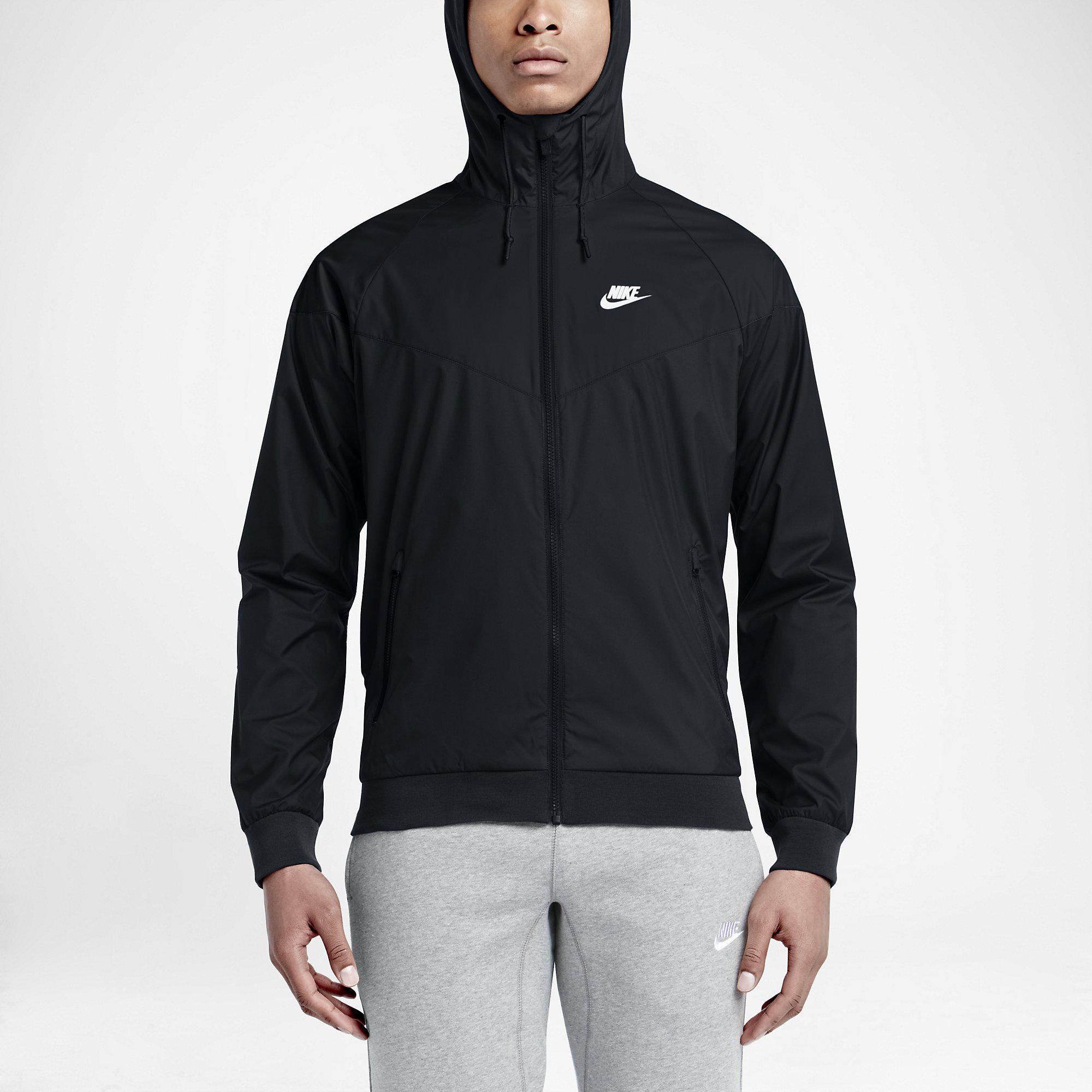 nike black windrunner jacket