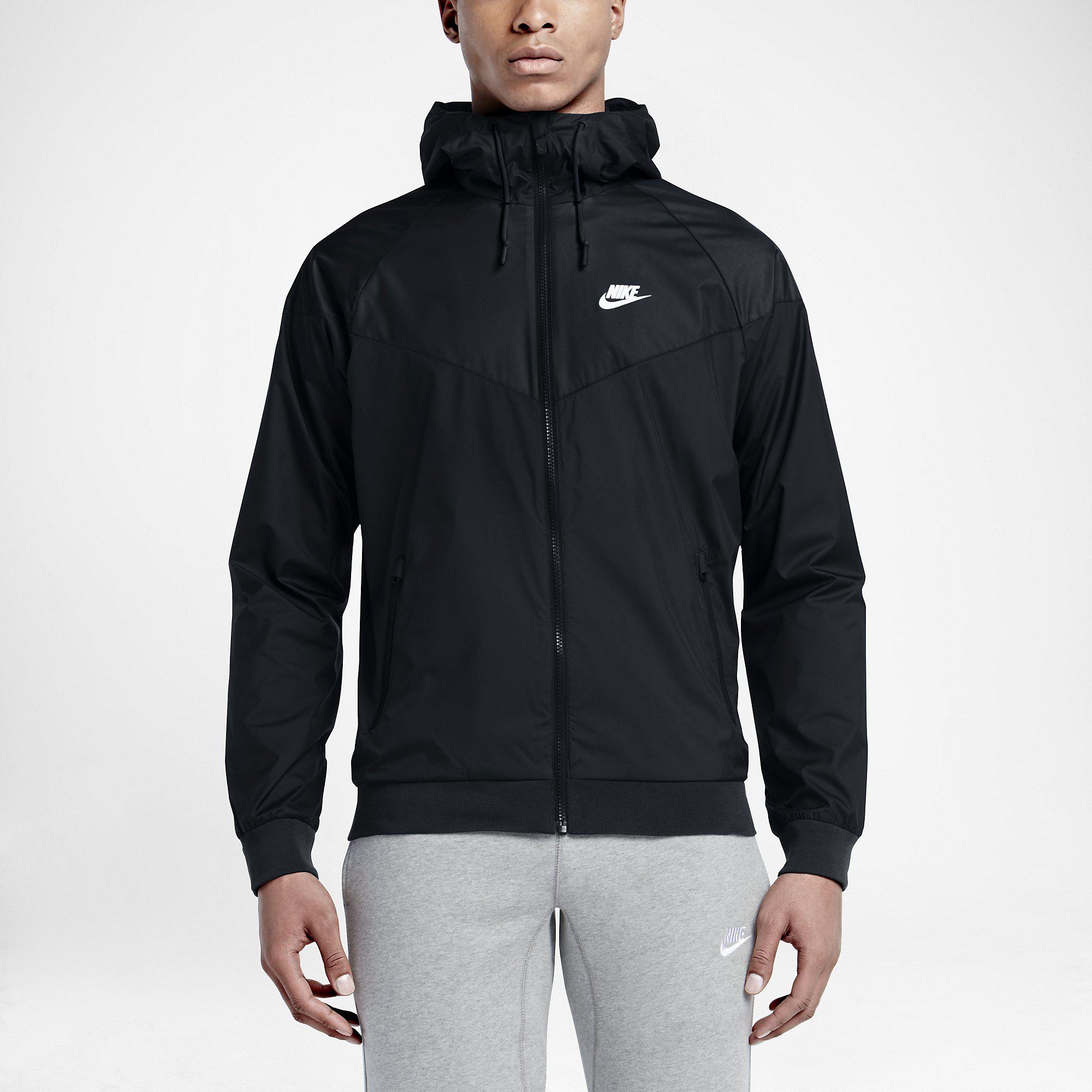 nike windrunner jacket black