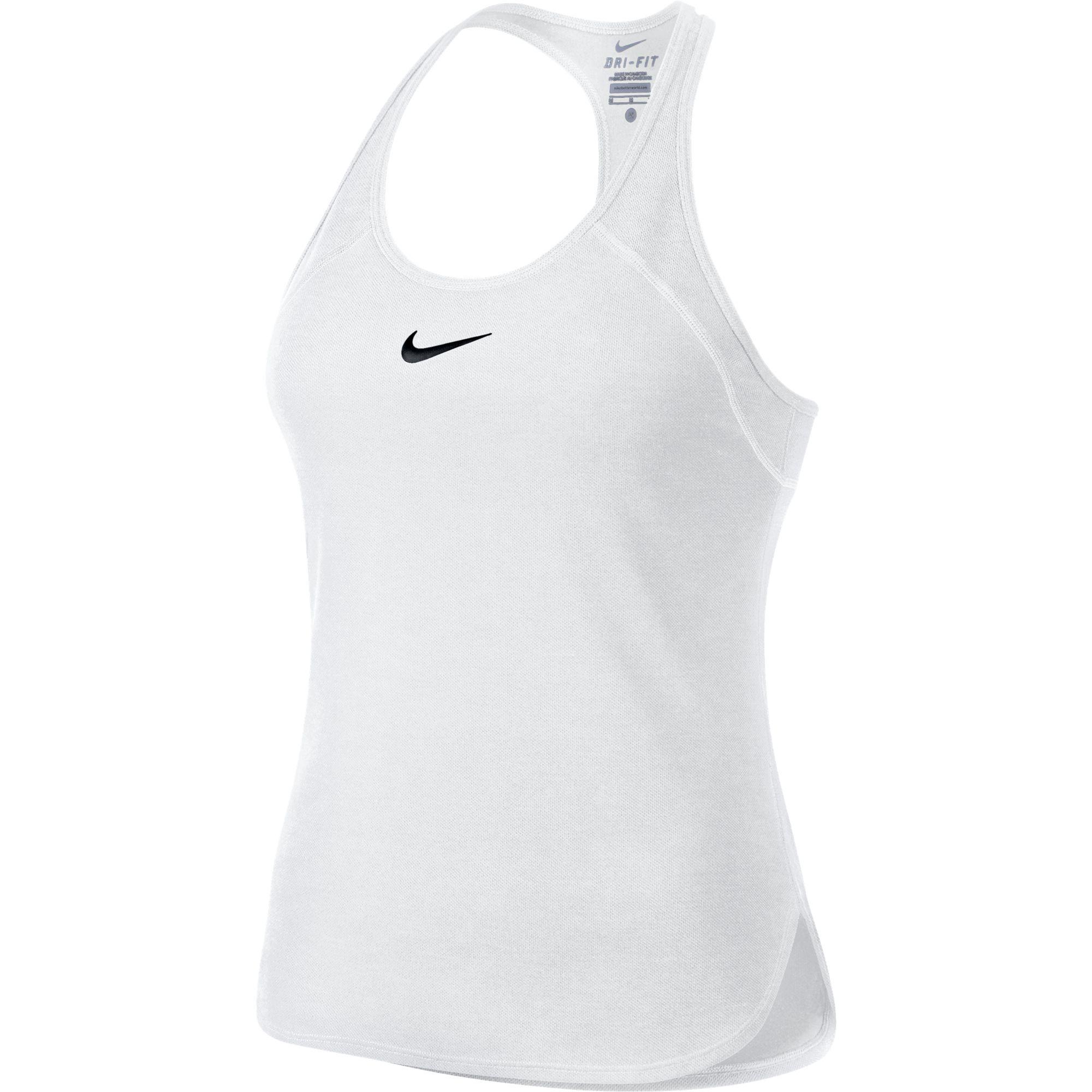 white nike sports top