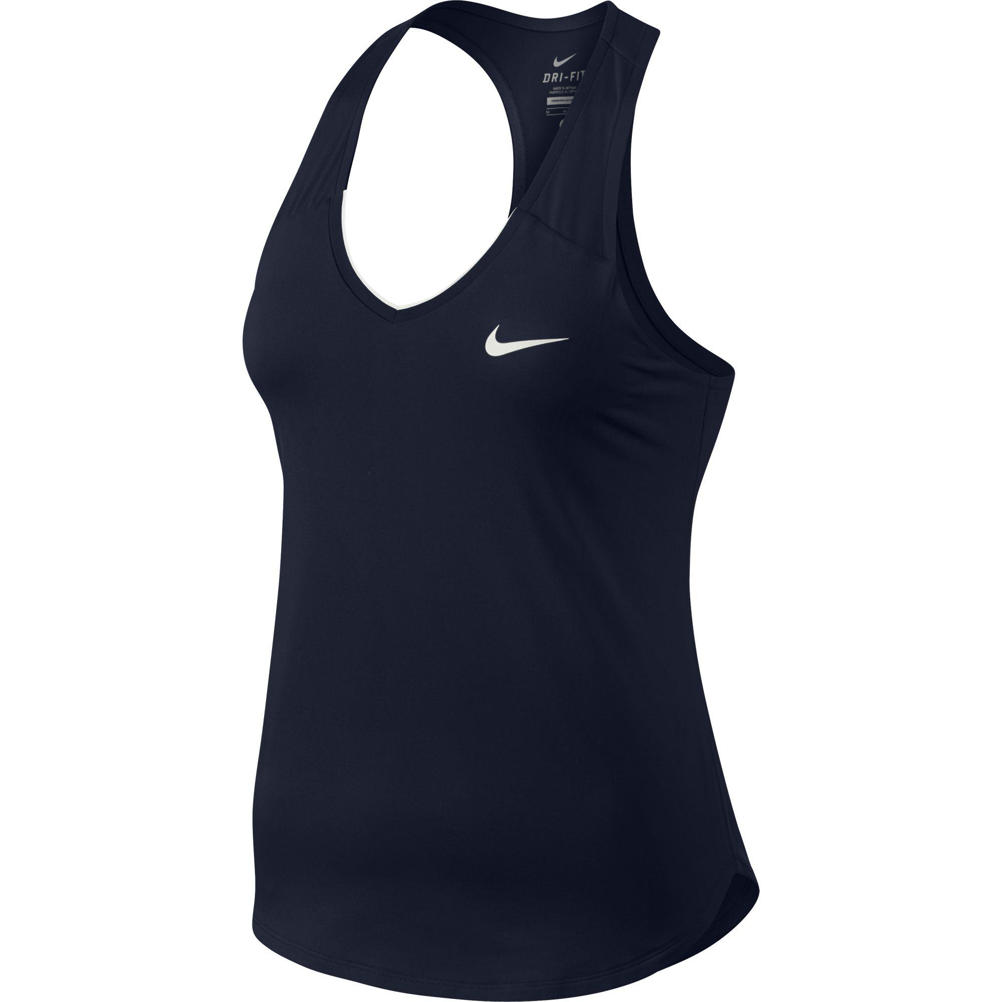 Nike Womens Pure Tank Top Obsidian/White