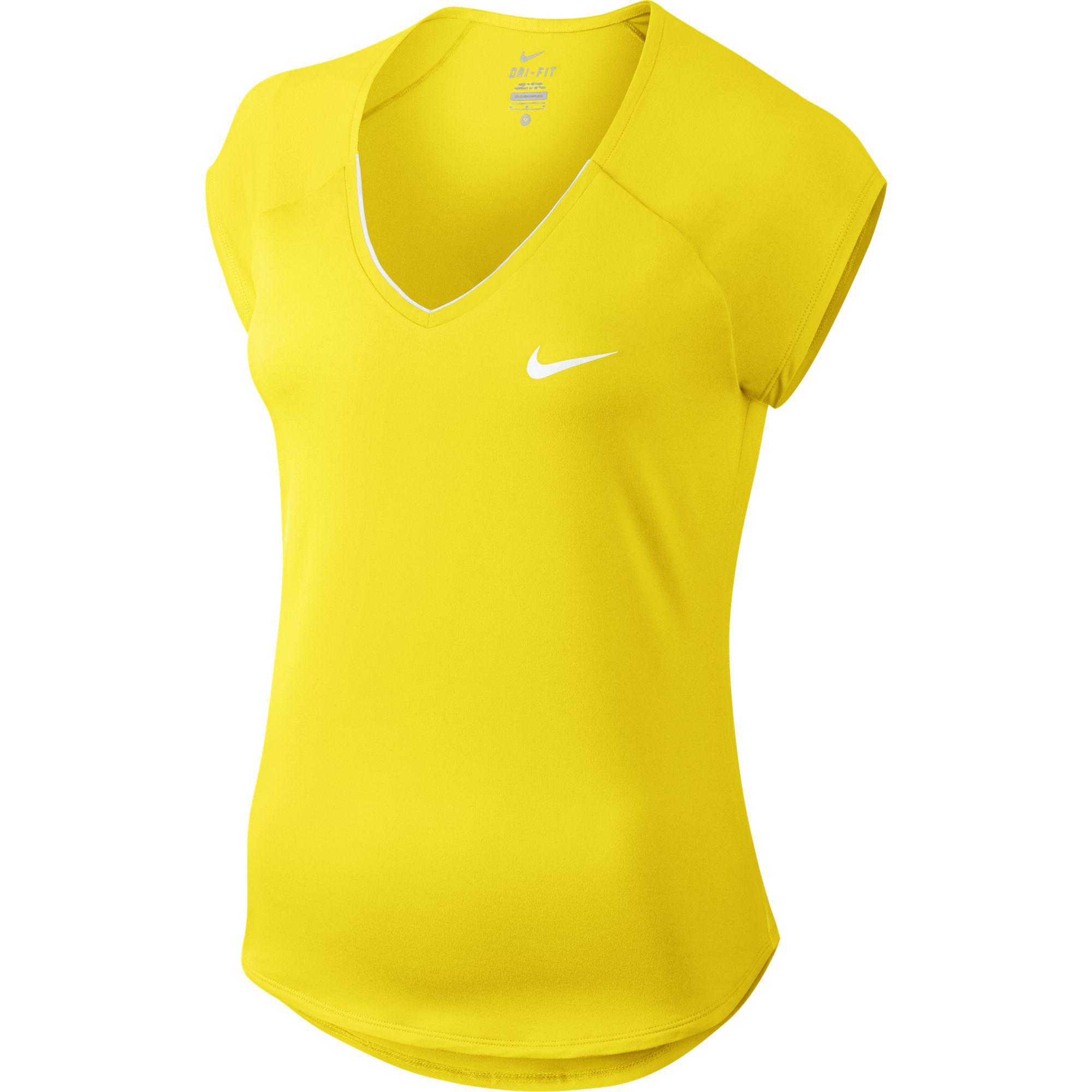 yellow nike top womens