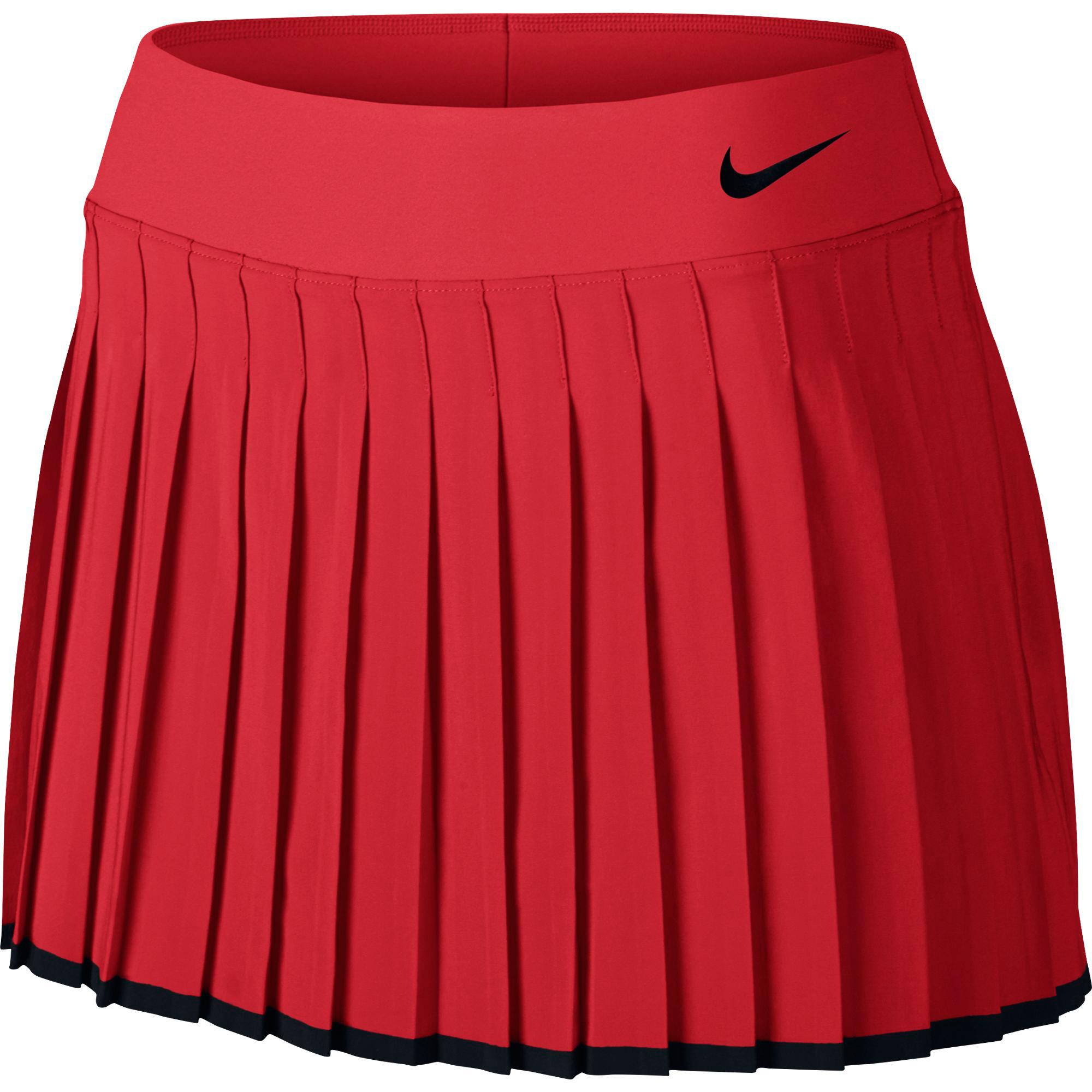 red nike tennis skirt