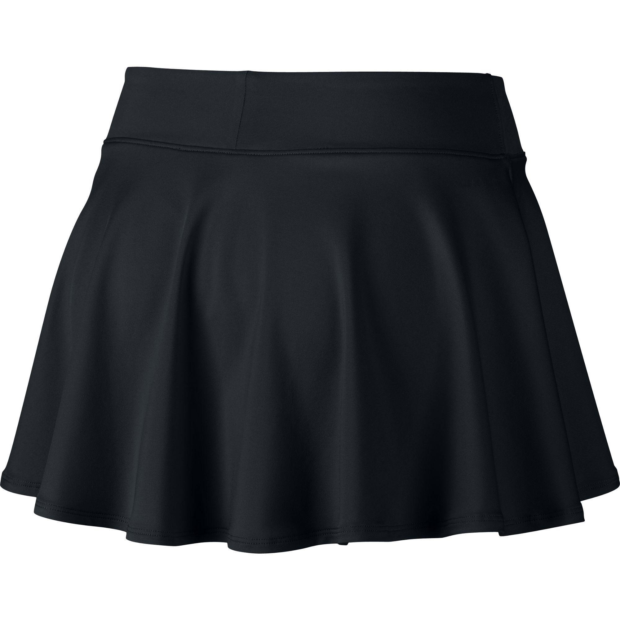 Nike Womens Baseline Long Skort - Black - Tennisnuts.com